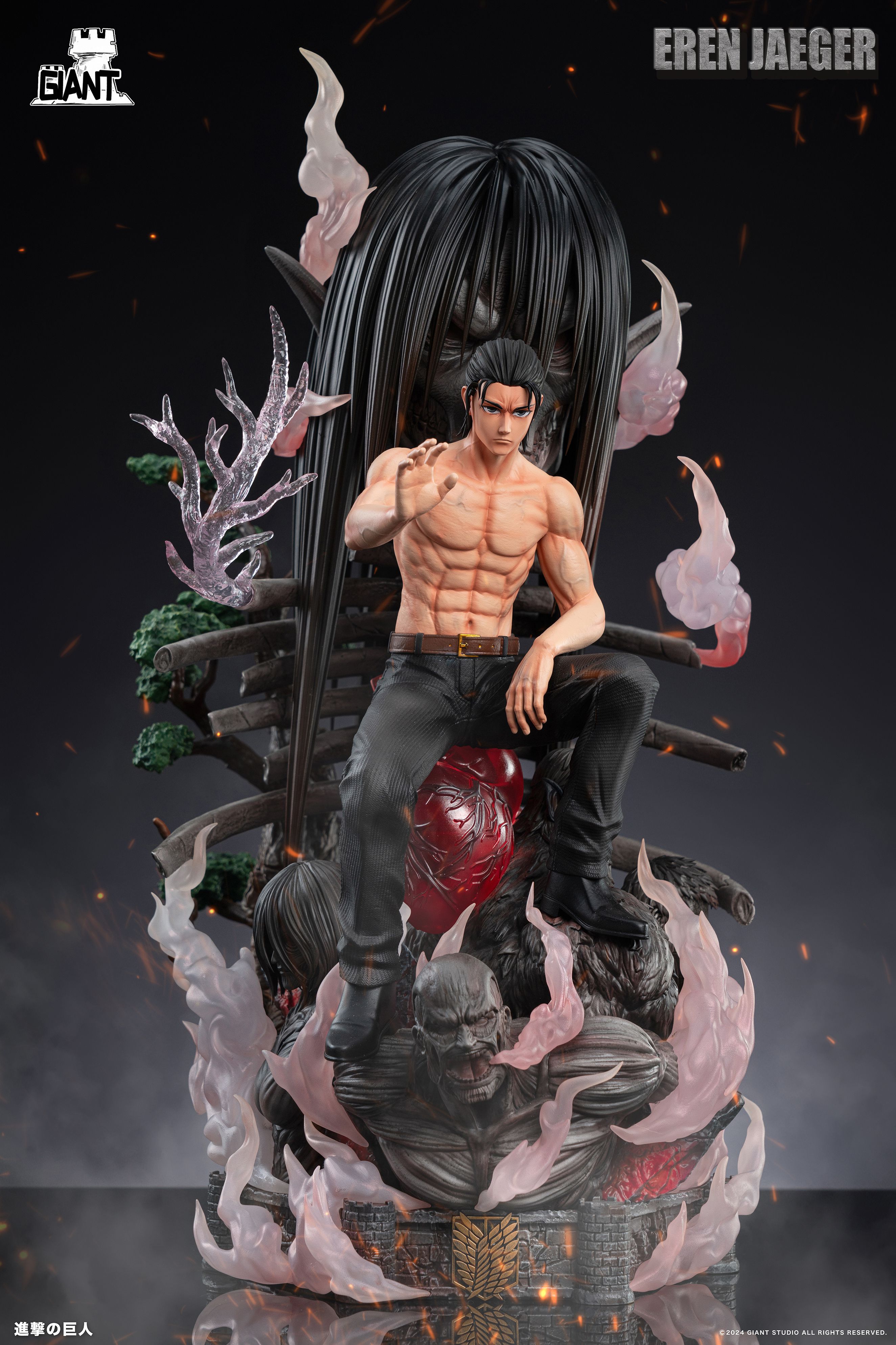 Pre-order Giant Series 1/4 Sitting Pose Allen Attack on Titan GK Limited Edition Statue Figure