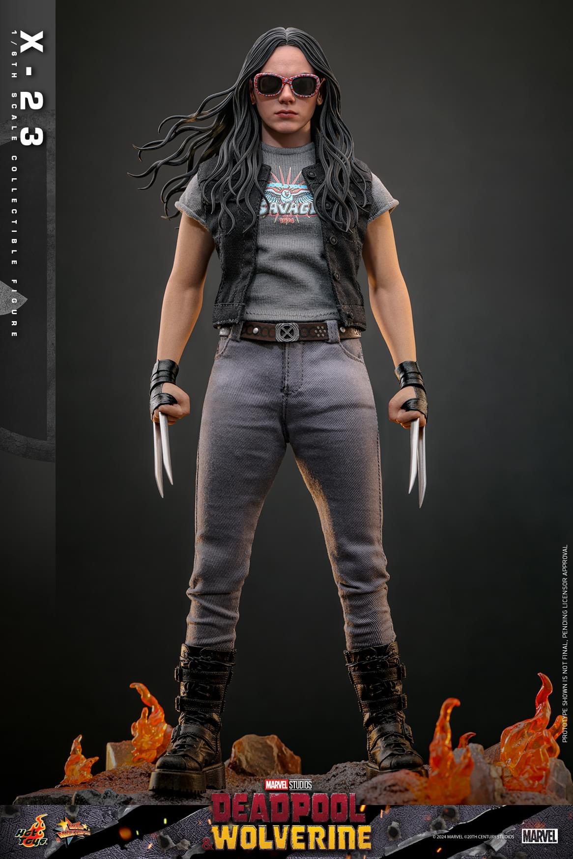Pre-order Hot Toys MMS781 Deadpool and Wolverine X-23 Female Wolverine Authentic Action Figure Model