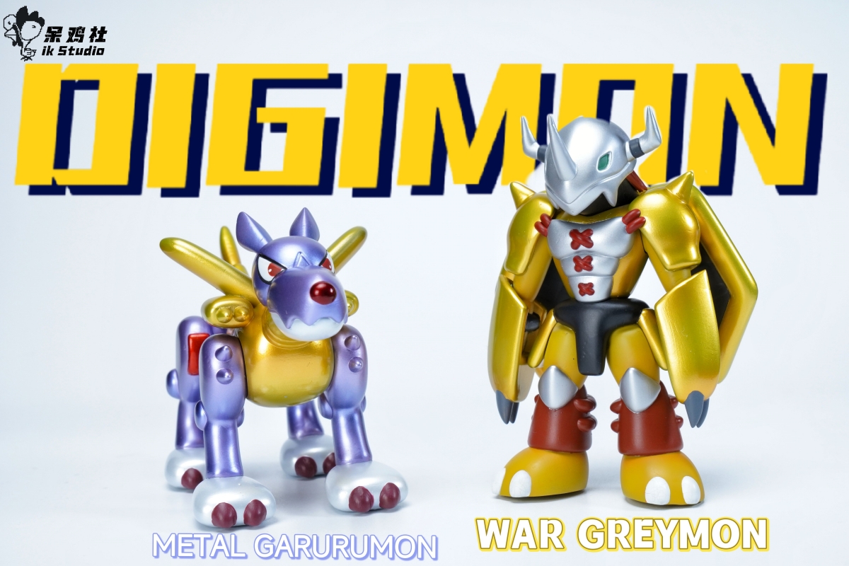 Daiji Society IK Fighting Tyrannosaurus Steel Garurumon Doll Digital Dragon GK Figure Model