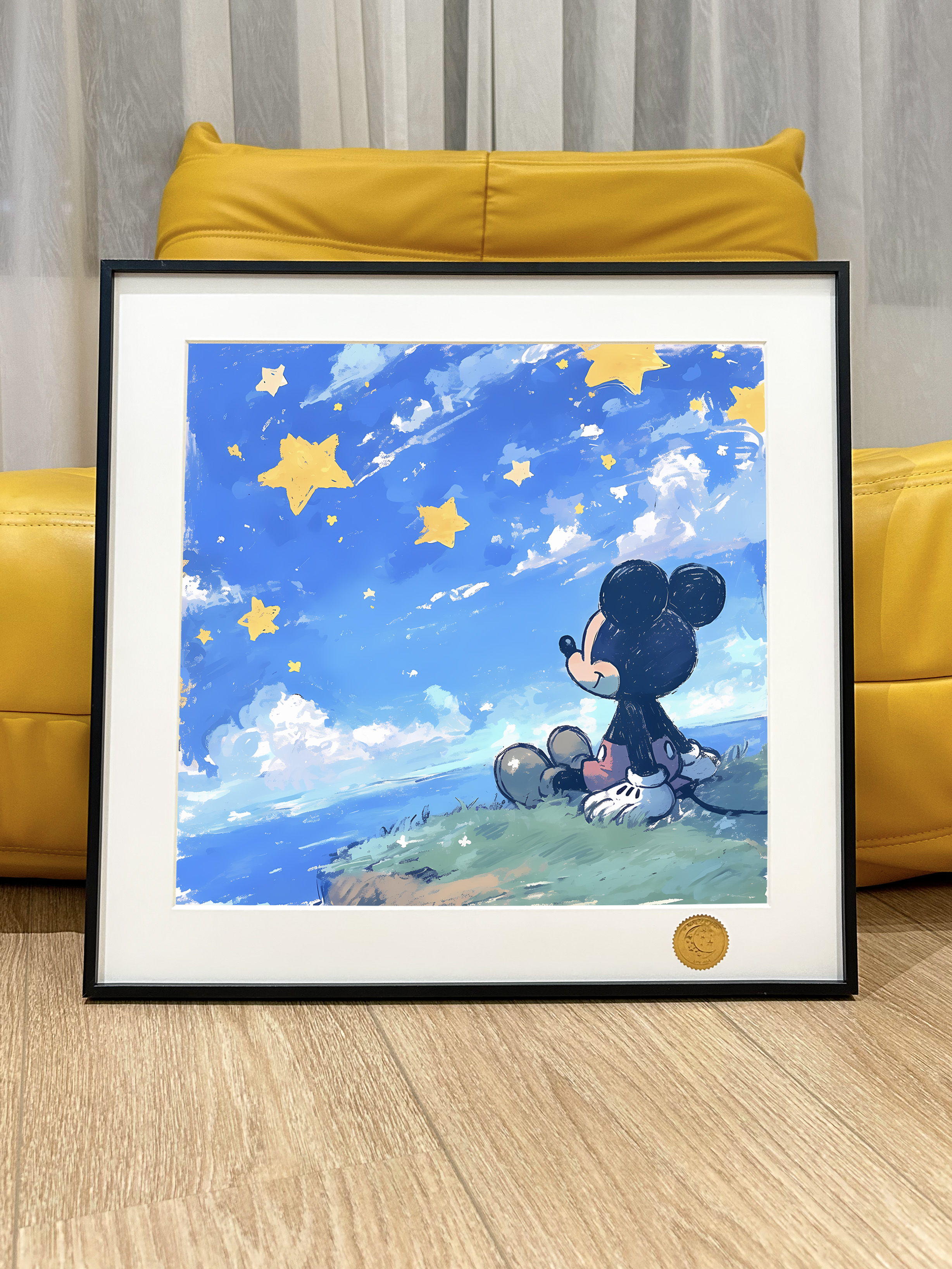 In stock Looking Up at Mickey "Mickey Mouse Disney Decorative Painting