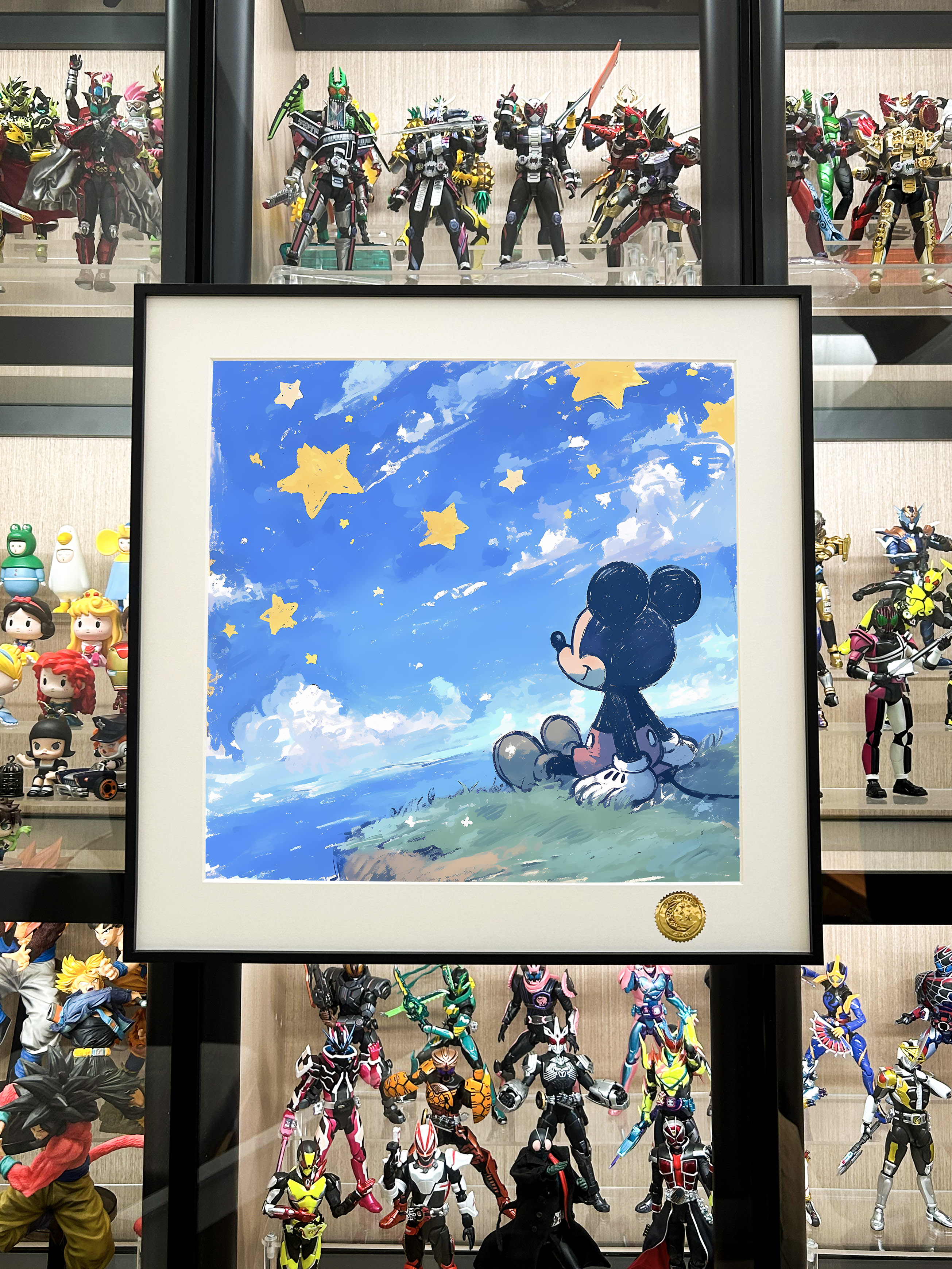 In stock Looking Up at Mickey "Mickey Mouse Disney Decorative Painting