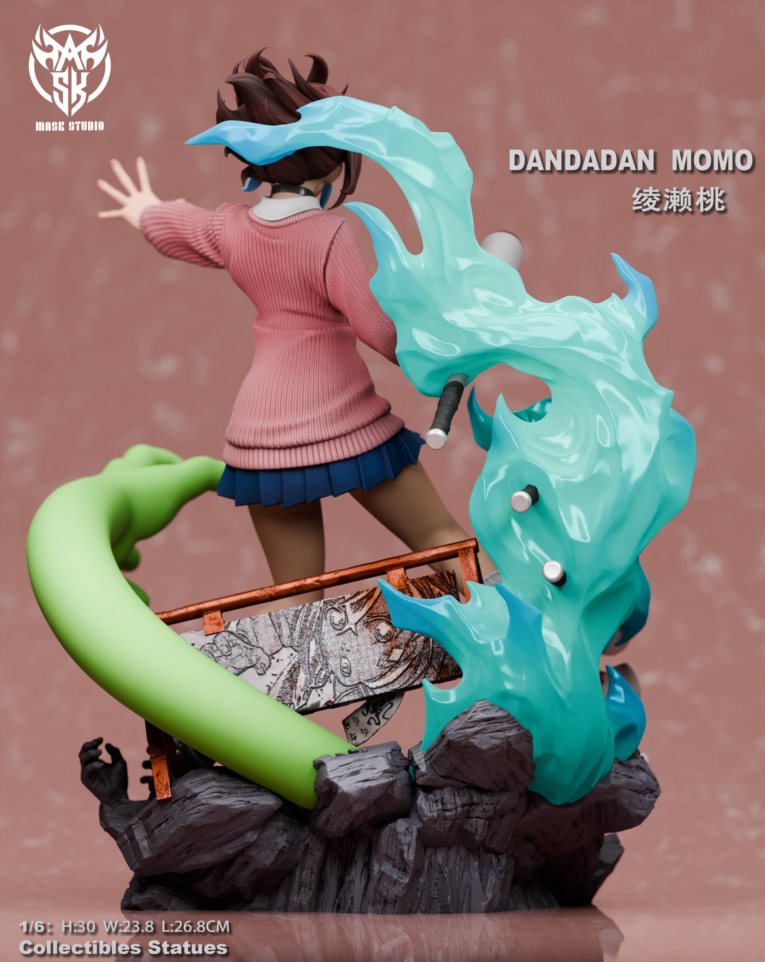 Pre-order Mask Supernatural Armed Danda Danda Second Wave, Ayase Momoko GK Figure Statue Model