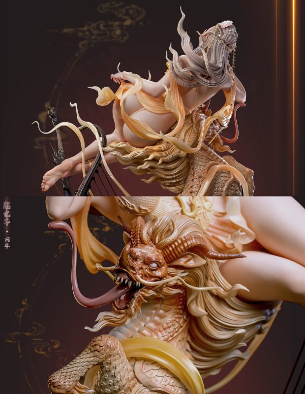 Gu Dao Studio - Original Dragon's nine sons Qiu Niu (Licensed) 1/4 Statue(GK) (Adult 18+)