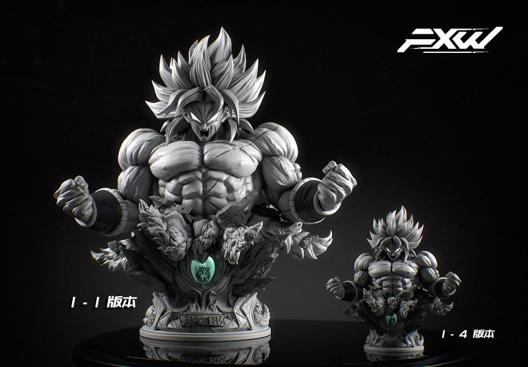 FXW Studio - Dragon Ball Legendary Super Saiyan Broly Bust 1 1/1 & 1/4 Statue(GK)