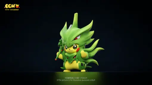 ECHO Studio - Pikachu COS Mega Tyranitar Pokemon Statue 