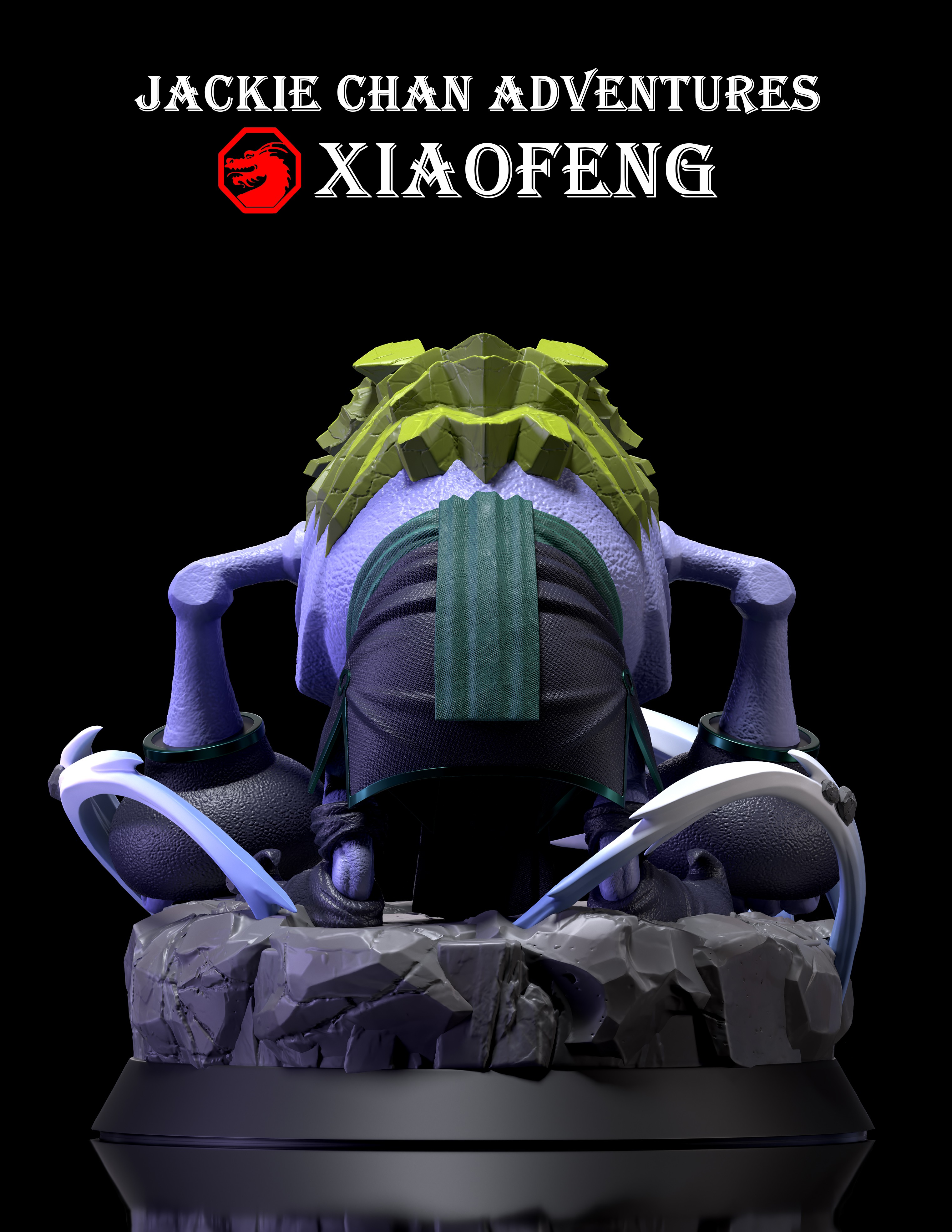 12 talisman Studio - Wind Demon Xiao Fung Jackie Chan Adventures Statue 