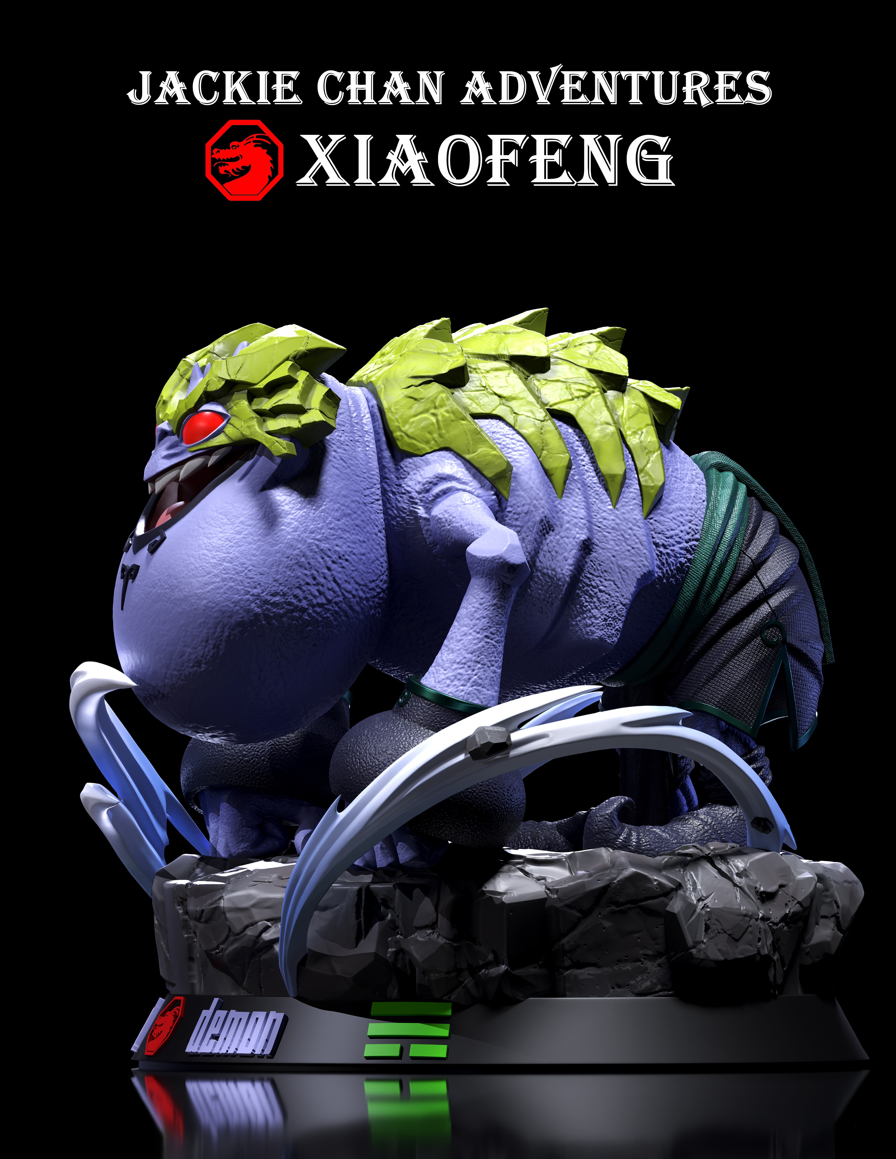 12 talisman Studio - Wind Demon Xiao Fung Jackie Chan Adventures Statue 