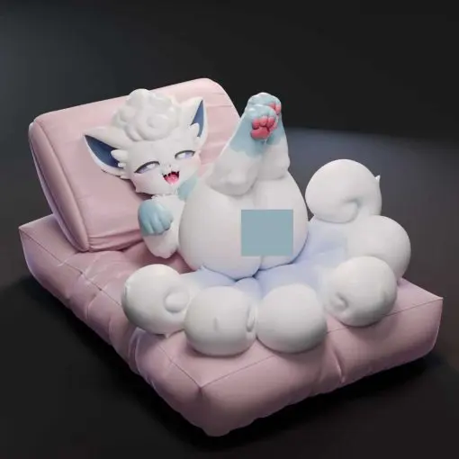 Spirit Demon Studio - Alola Region Vulpix Pokemon Statue