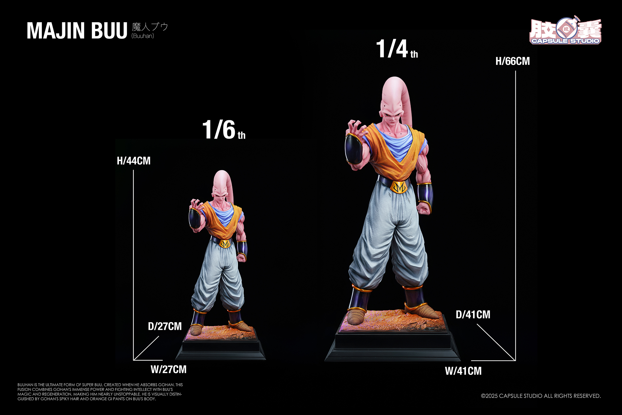 Capsule Studio - Gohan Buu Dragon Ball Statue 