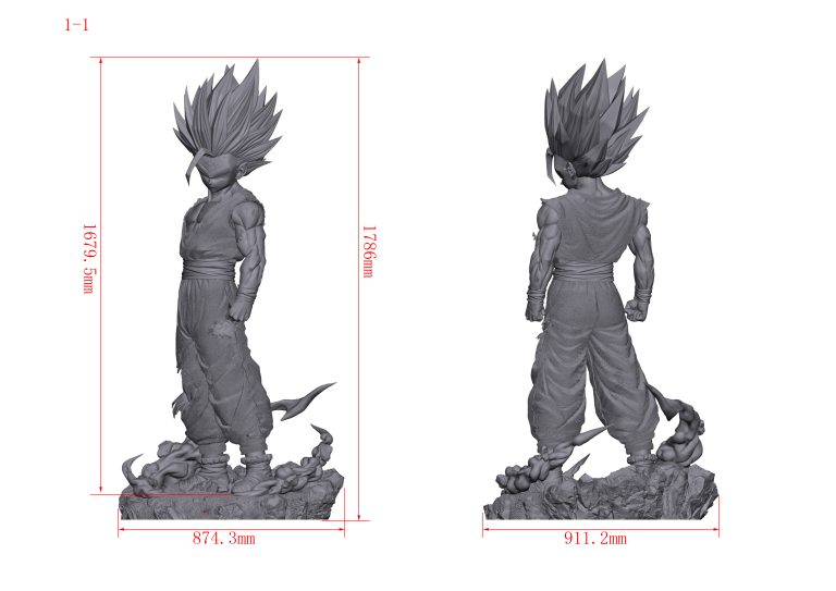 2％ Studio - Dragon Ball Super Saiyan 2 Son Gohan 1/1 Statue(GK)