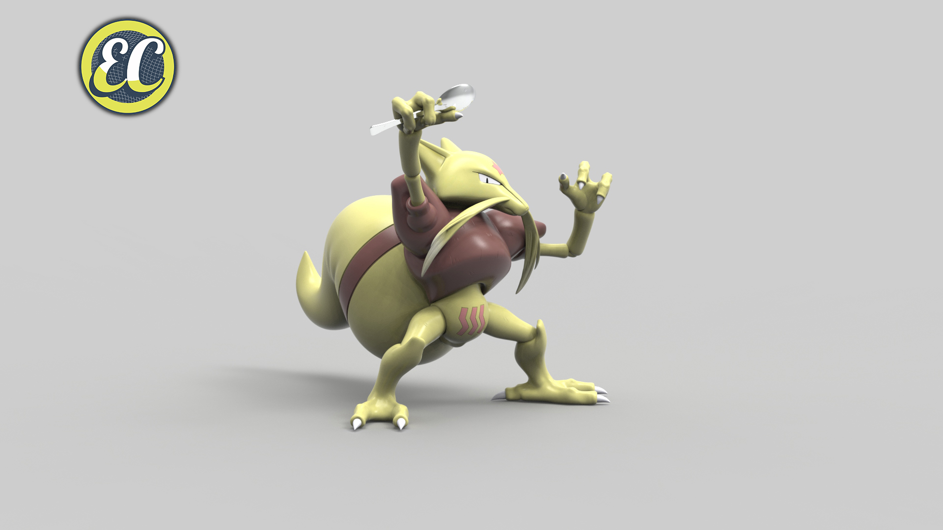 EC Studio - Pokémon Pokédex 1/20 Alakazam Evolution Set Nintendo-Statue Master
