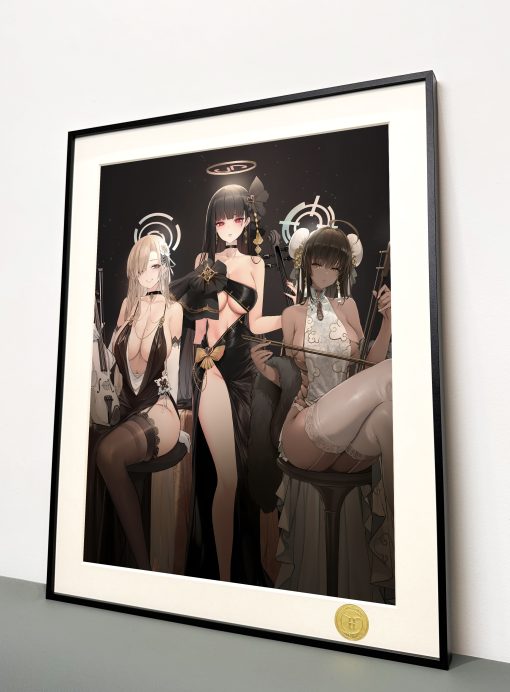 H-TWO Studio - Blue Archive Formal Dress Ver. Art Trio Ichinose Asuna & Tsukatsuki Rio & Kakudate Karin statue (GK)-Statue Master