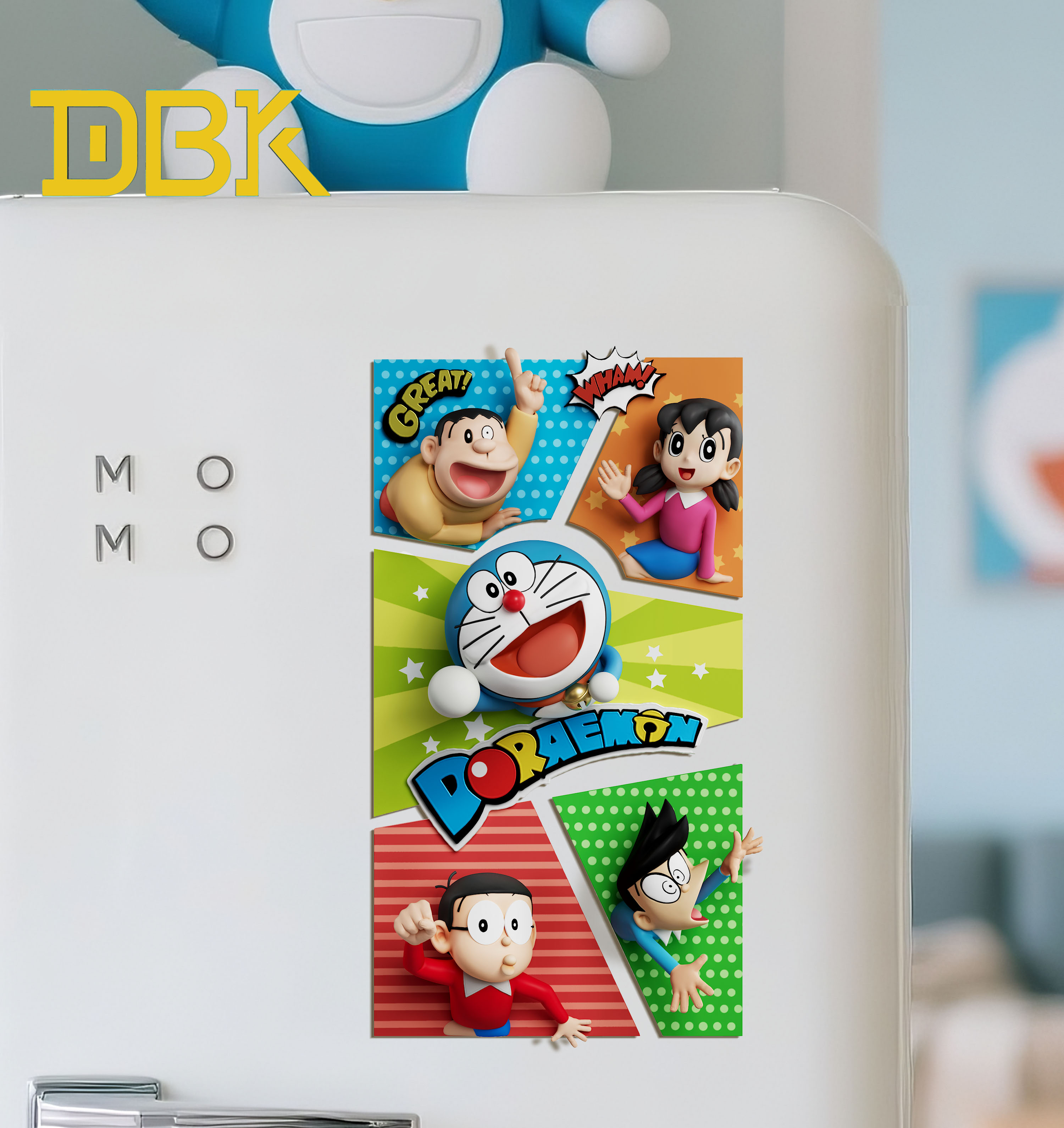 DBK Studio - Doraemon Fridge Magnet Set