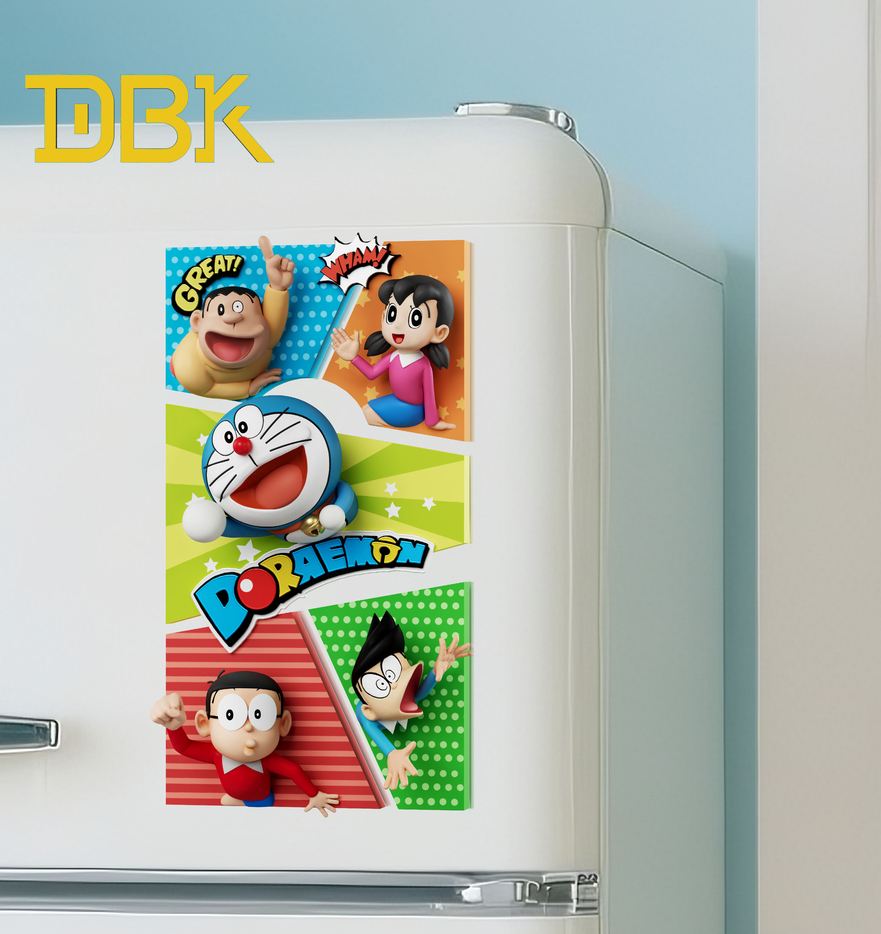 DBK Studio - Doraemon Fridge Magnet Set