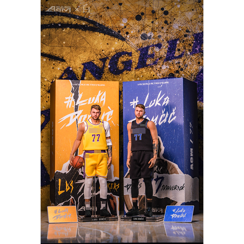 AOM TOYS Studio - NBA 1/6 Scale Luka Don Lakers vs Mavericks Deluxe Edition Set