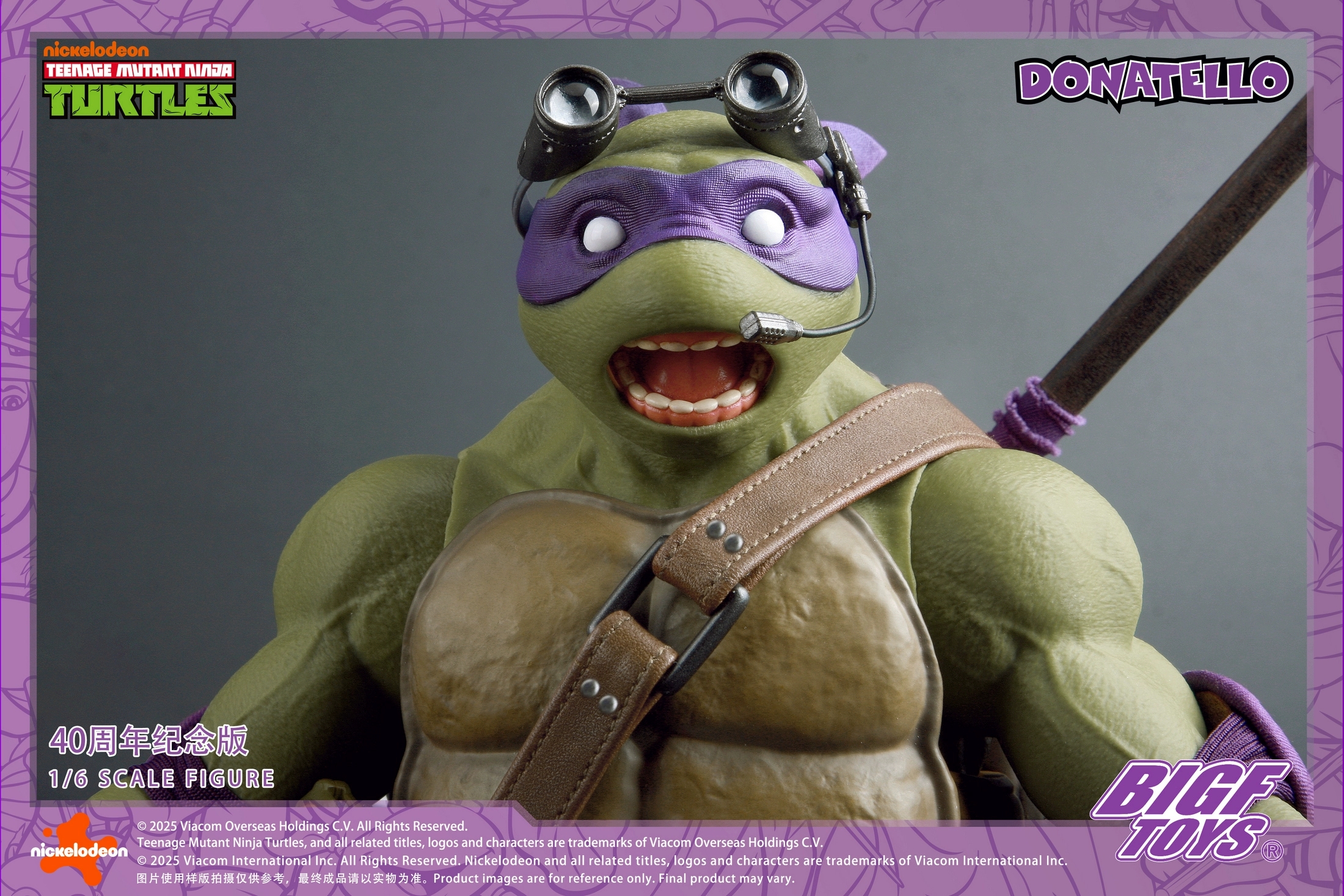 BIGFTOYS - TNMT Donatello 40th Anniversary Edition Action Figure BIGF-003 (Licensed)