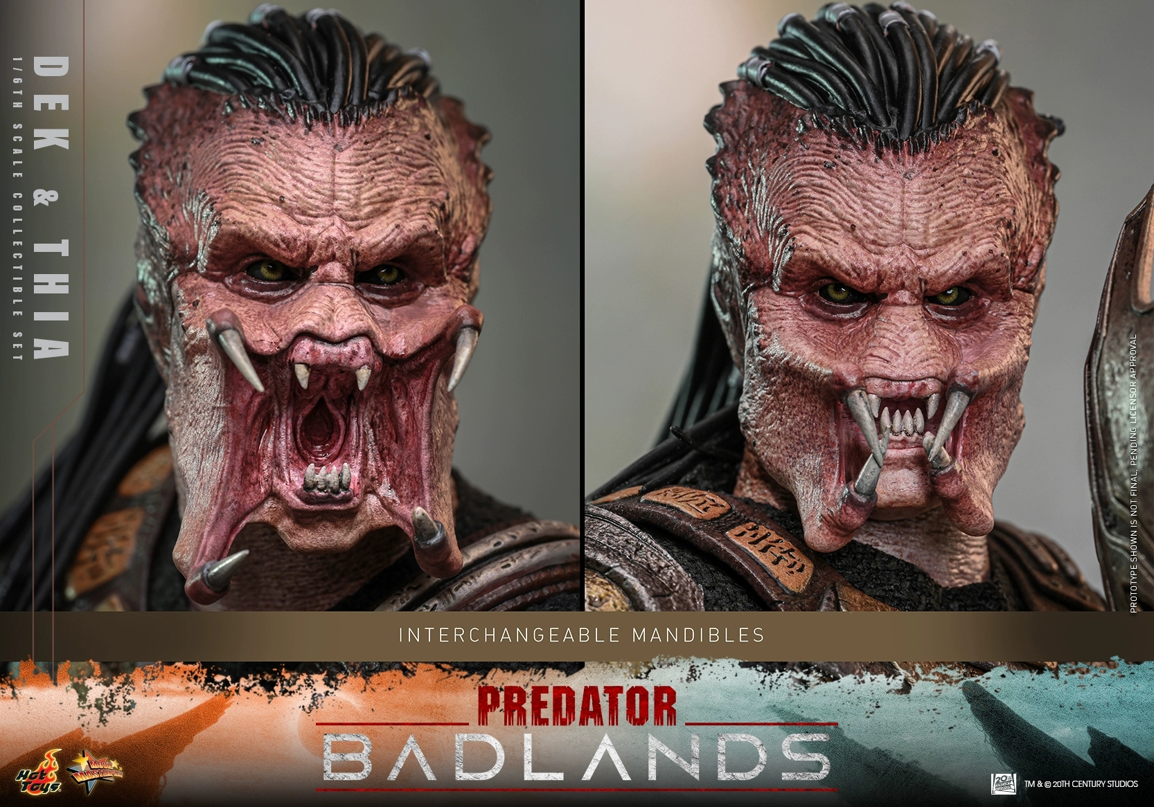 Hottoys - Predator: Badlands Dek and Thia 1/6th scale Collectible Figure Set MMS849 MMS850 (Licensed)