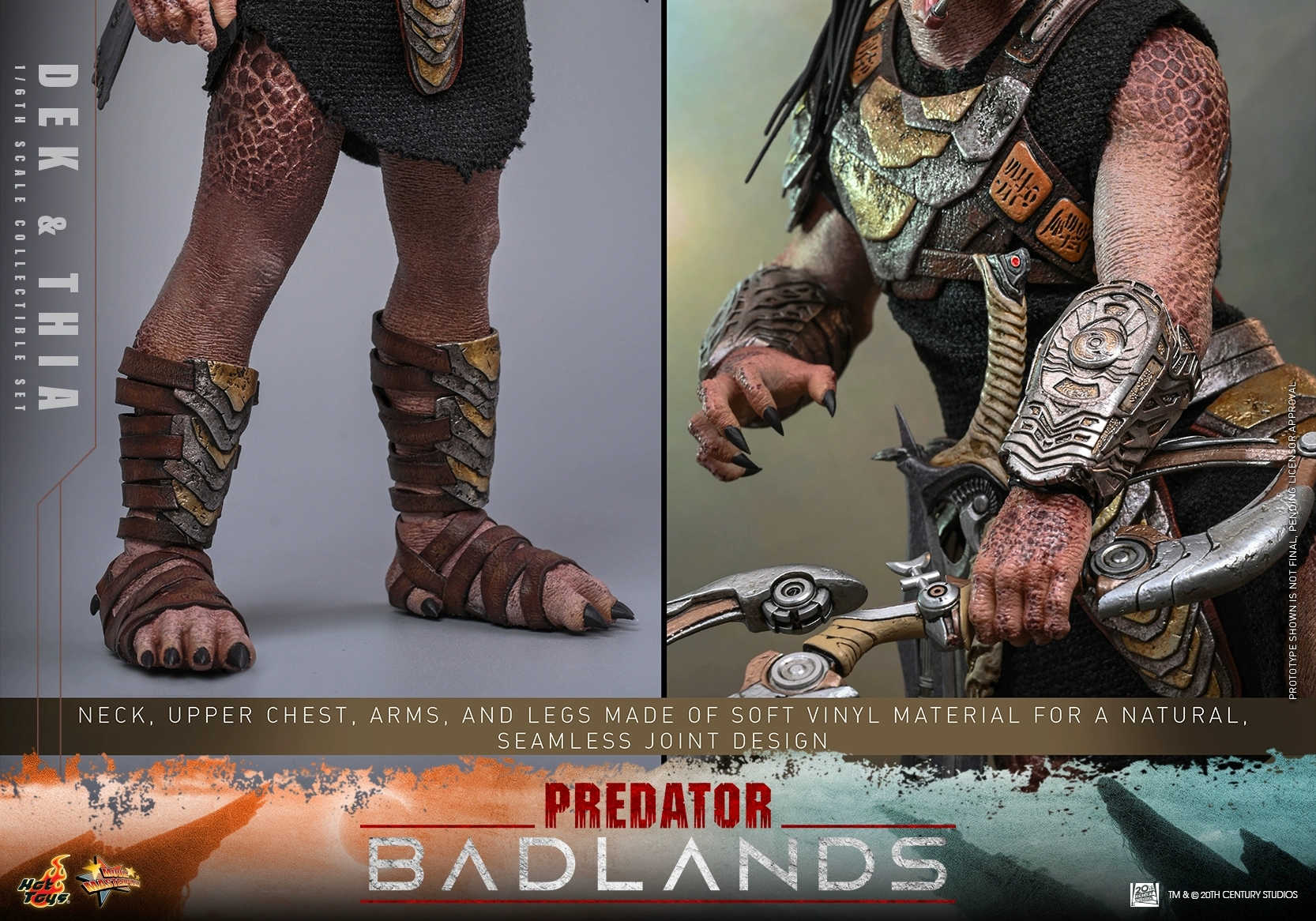Hottoys - Predator: Badlands Dek and Thia 1/6th scale Collectible Figure Set MMS849 MMS850 (Licensed)