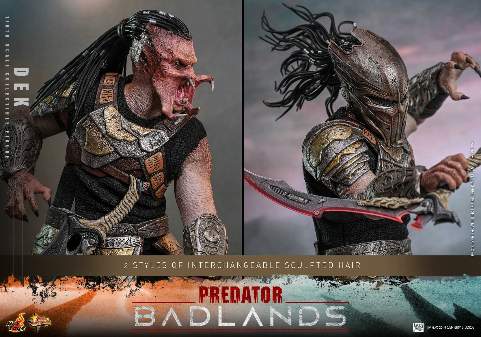 Hottoys - Predator: Badlands Dek and Thia 1/6th scale Collectible Figure Set MMS849 MMS850 (Licensed)