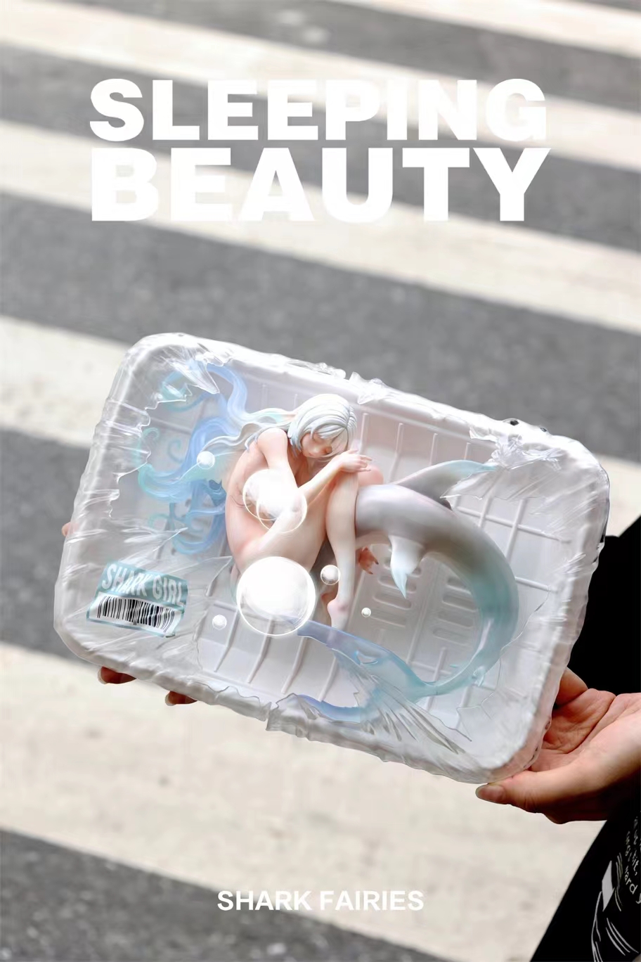 WeArtDoing Studio - Sleeping Beauty-Shark Fairies-Black Fin X Silver Fin (Licensed) Statue 