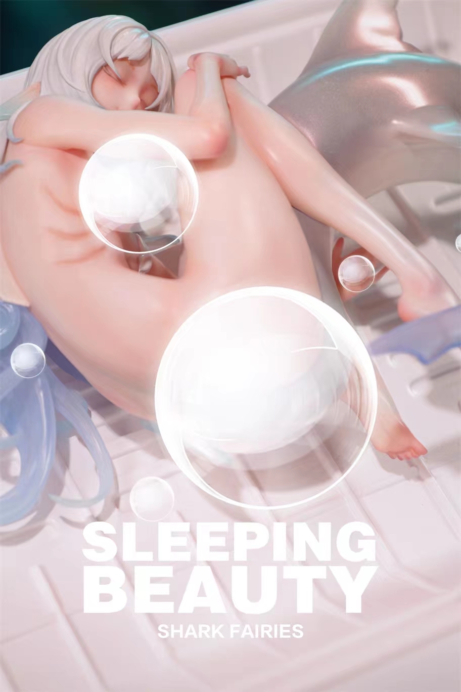 WeArtDoing Studio - Sleeping Beauty-Shark Fairies-Black Fin X Silver Fin (Licensed) Statue 