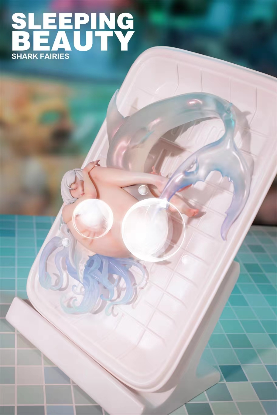 WeArtDoing Studio - Sleeping Beauty-Shark Fairies-Black Fin X Silver Fin (Licensed) Statue 