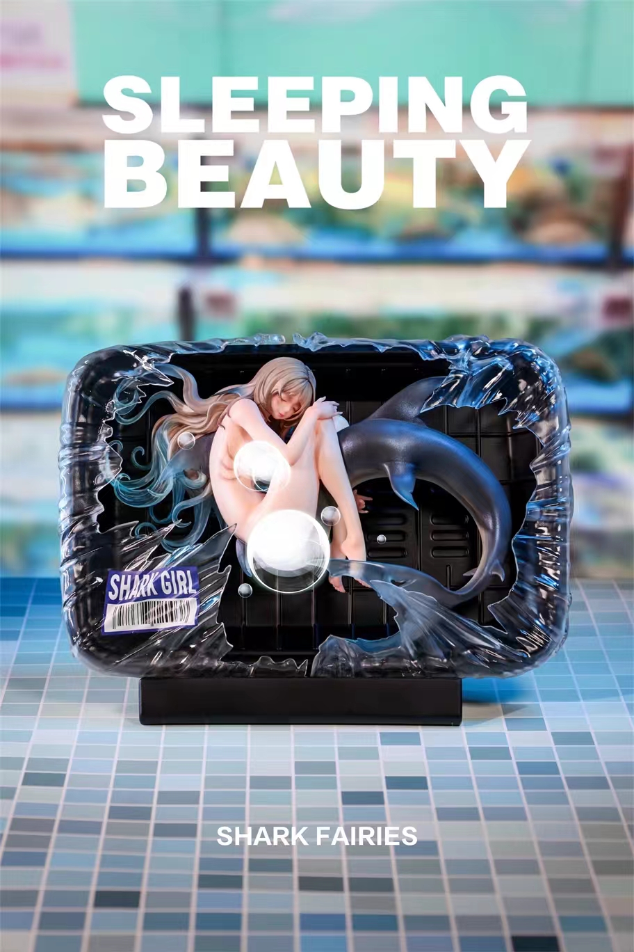 WeArtDoing Studio - Sleeping Beauty-Shark Fairies-Black Fin X Silver Fin (Licensed) Statue 