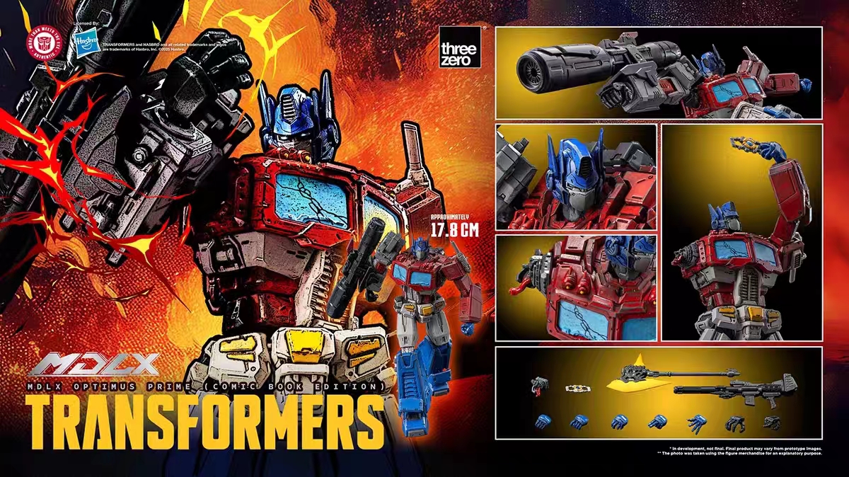 Threezero - Transformers MDLX Optimus Prime (Comic Book Edition) 3Z08710W0 (Licensed) Action Figure