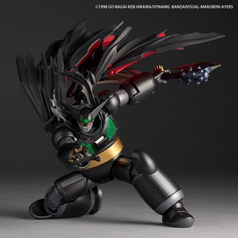 Kaiyodo - Revoltech Amazing Yamaguchi Getter Robo Armageddon Black Getter OVA Ver. Action Figure Licensed 