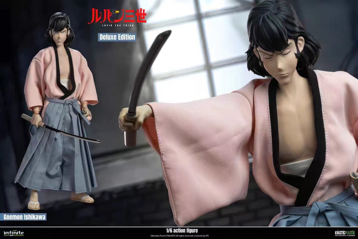 Infinite Statue - LUPIN THE 3rd THE ITALIAN ADVENTURE  ACTION FIGURE GOEMON ISHIKAWA XIII Licensed