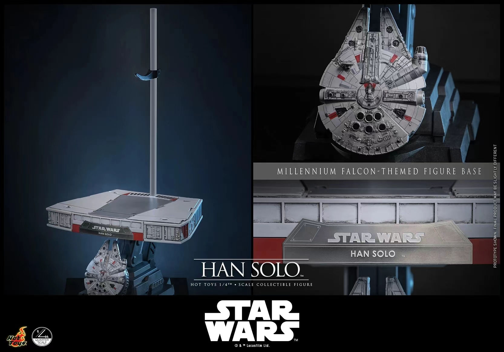 Hottoys - 1/4 Star Wars Episode IV: A New Hope Han Solo Action Figure QS026 Licensed