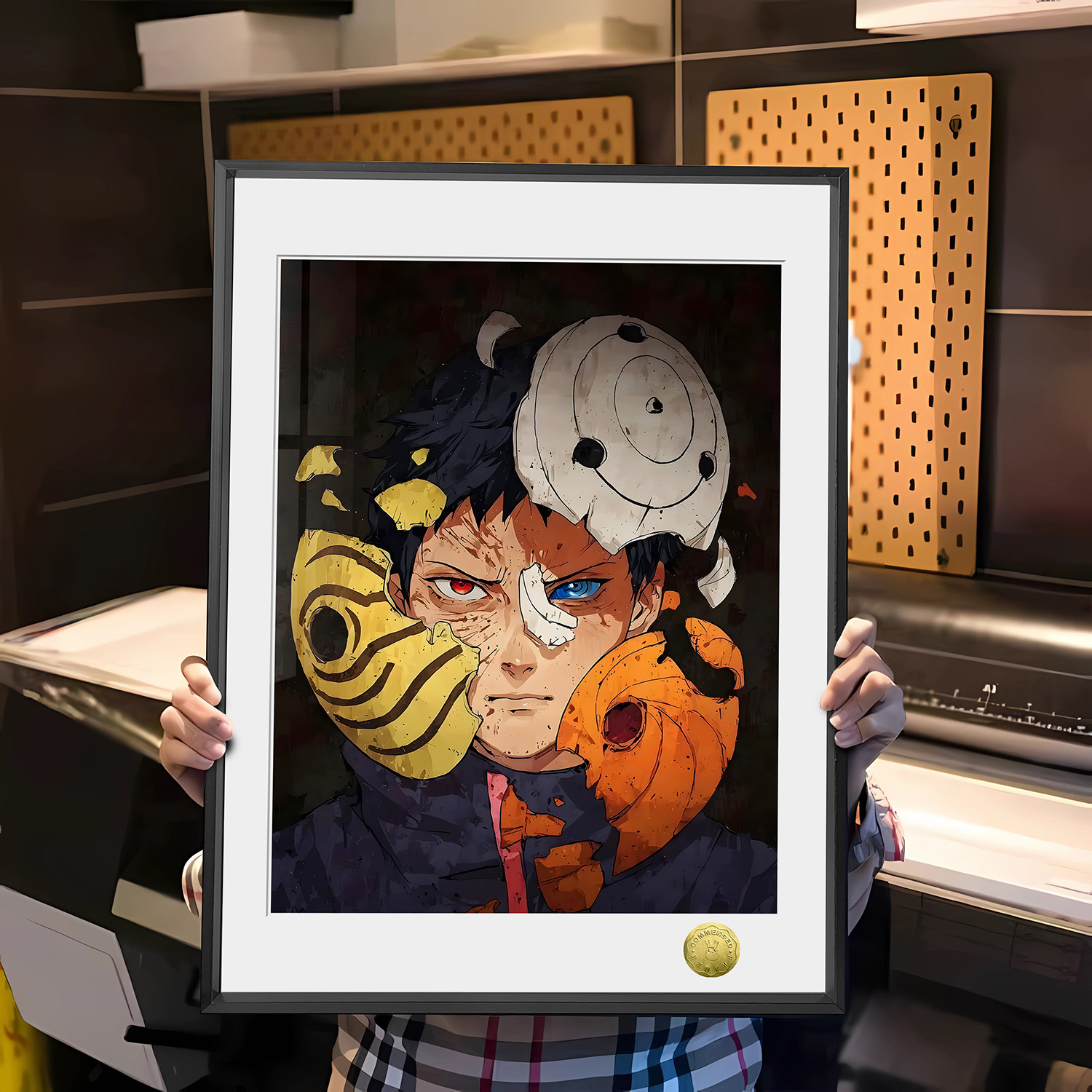 Uchiha Obito The Masked Man Fan Art Decor Throw Blanket Rug Collection