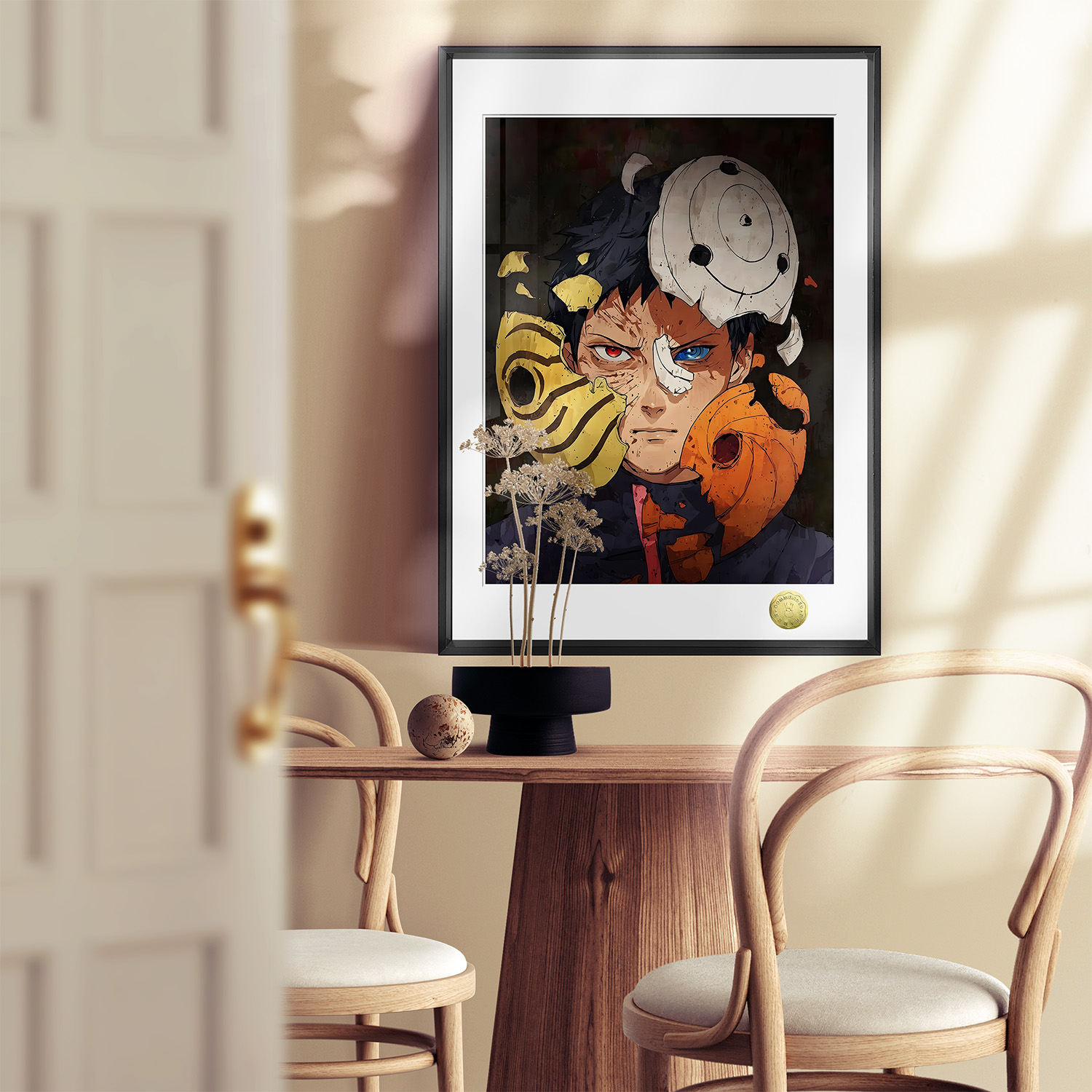 Uchiha Obito The Masked Man Fan Art Decor Throw Blanket Rug Collection