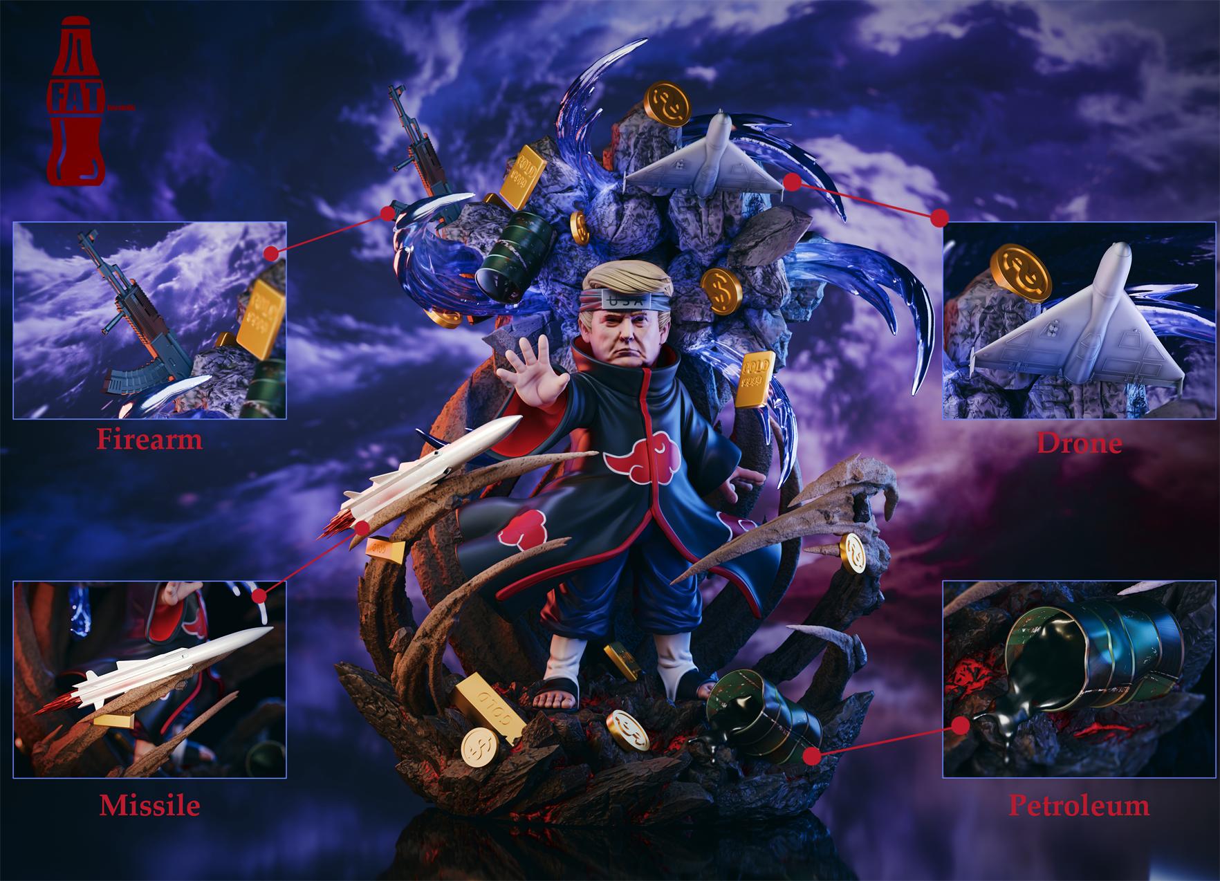 FAT BOY Studio Trump Cosplay Naruto Akatsuki Superstar