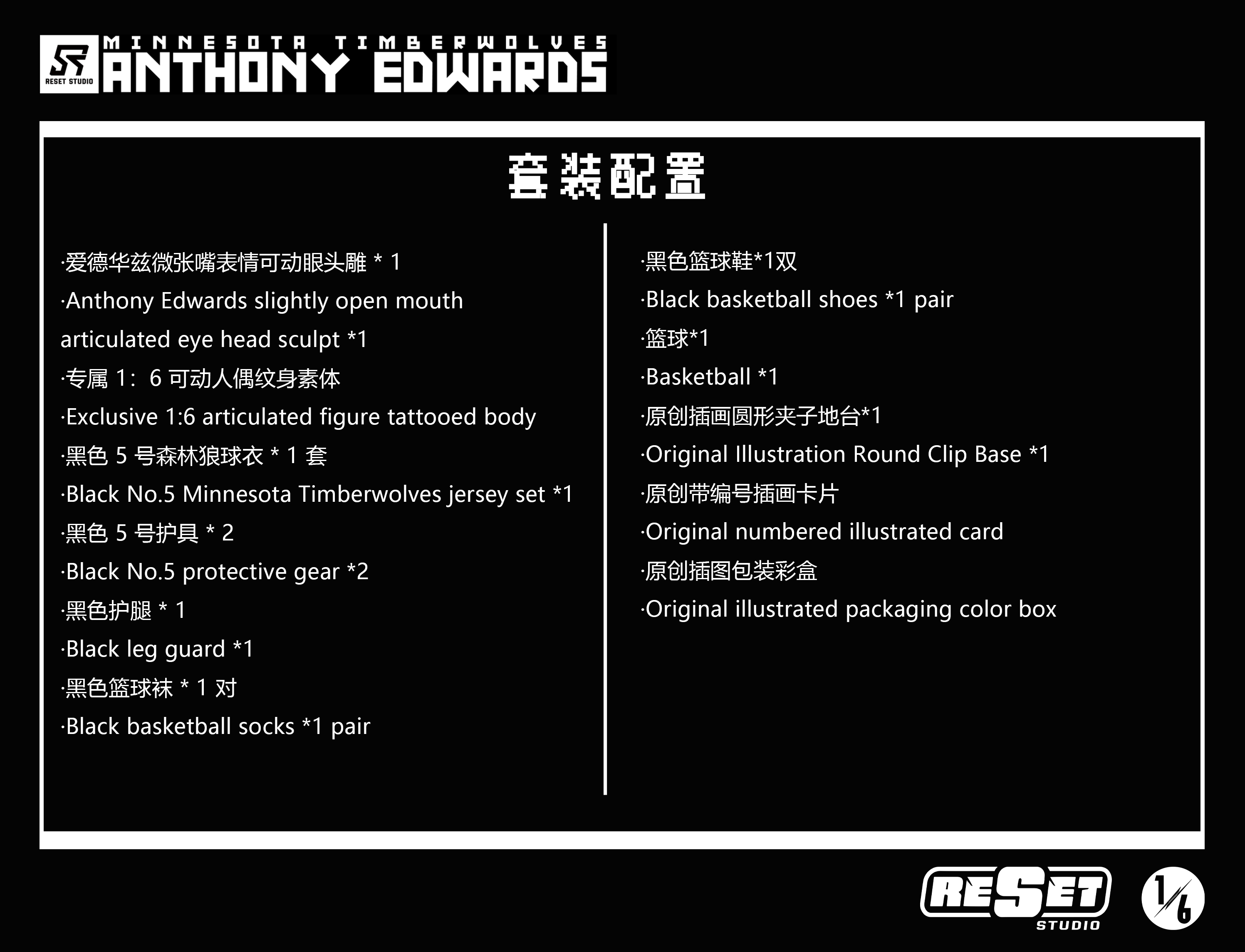 ResetStudio Edwards 1/6 Scale Collector's Edition Action Figure Set