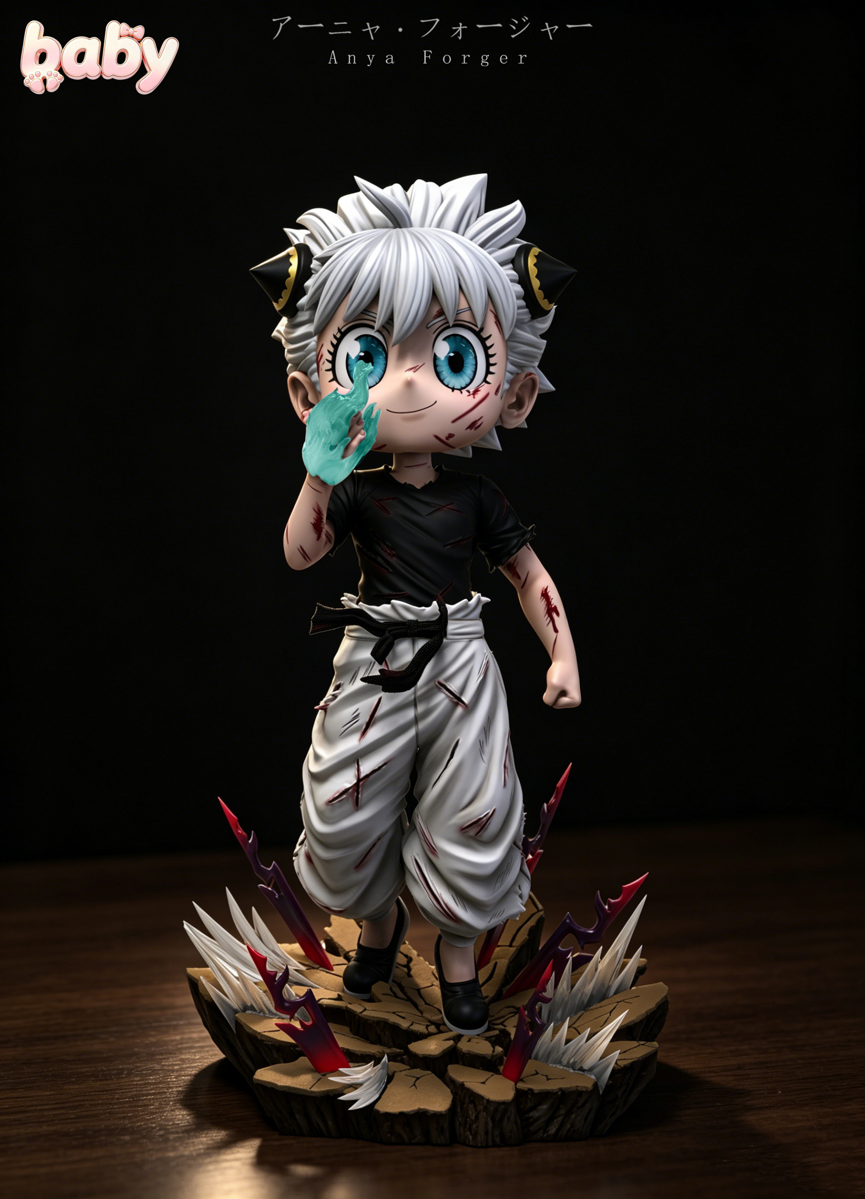 Baby Studio Anya x Frieren Cosplay Jujutsu Kaisen Battle Damaged Gojo Satoru Frieren: Beyond Journey's End X Spy x Family