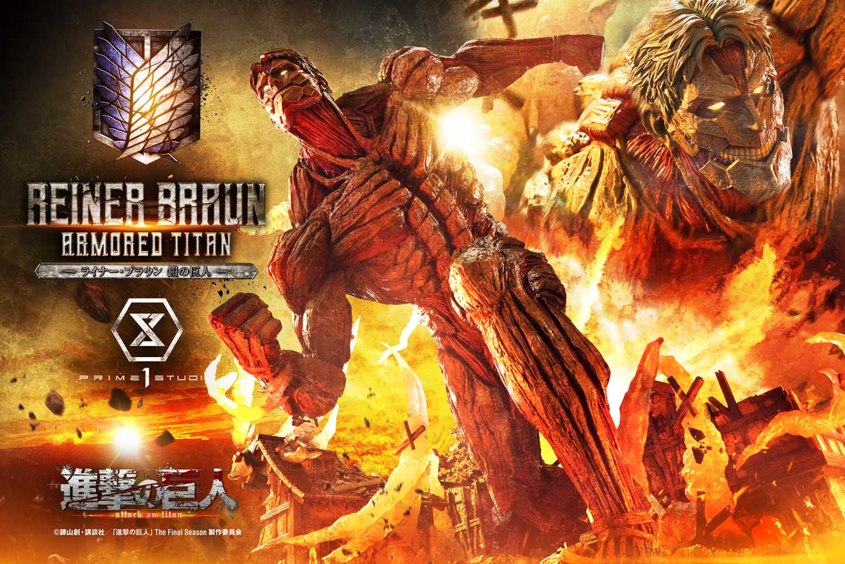 Prime 1 Studio Ultimate Diorama Masterline TV animation Attack on Titan Reiner Braun Armored Titan UDMAOT-03 UDMAOT-03S (Licensed)