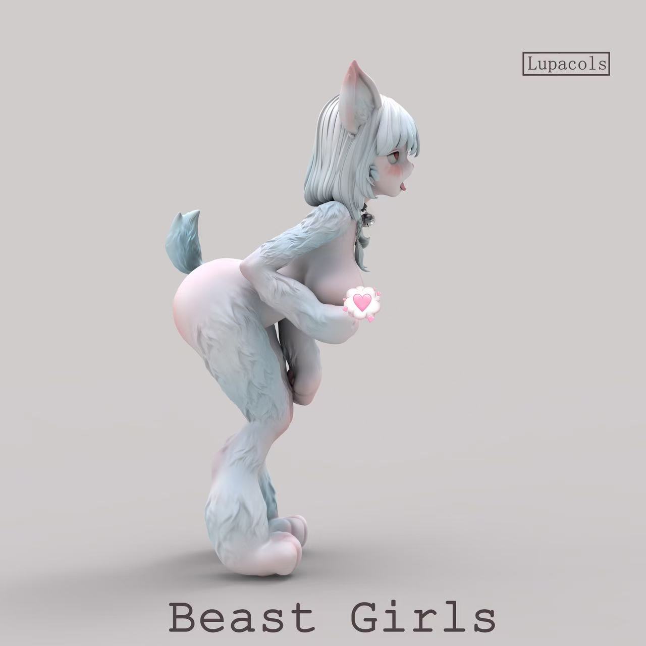 Lupacols Studio Furry Kemono Musume Series Pink X White Kemono Musume (Licensed)