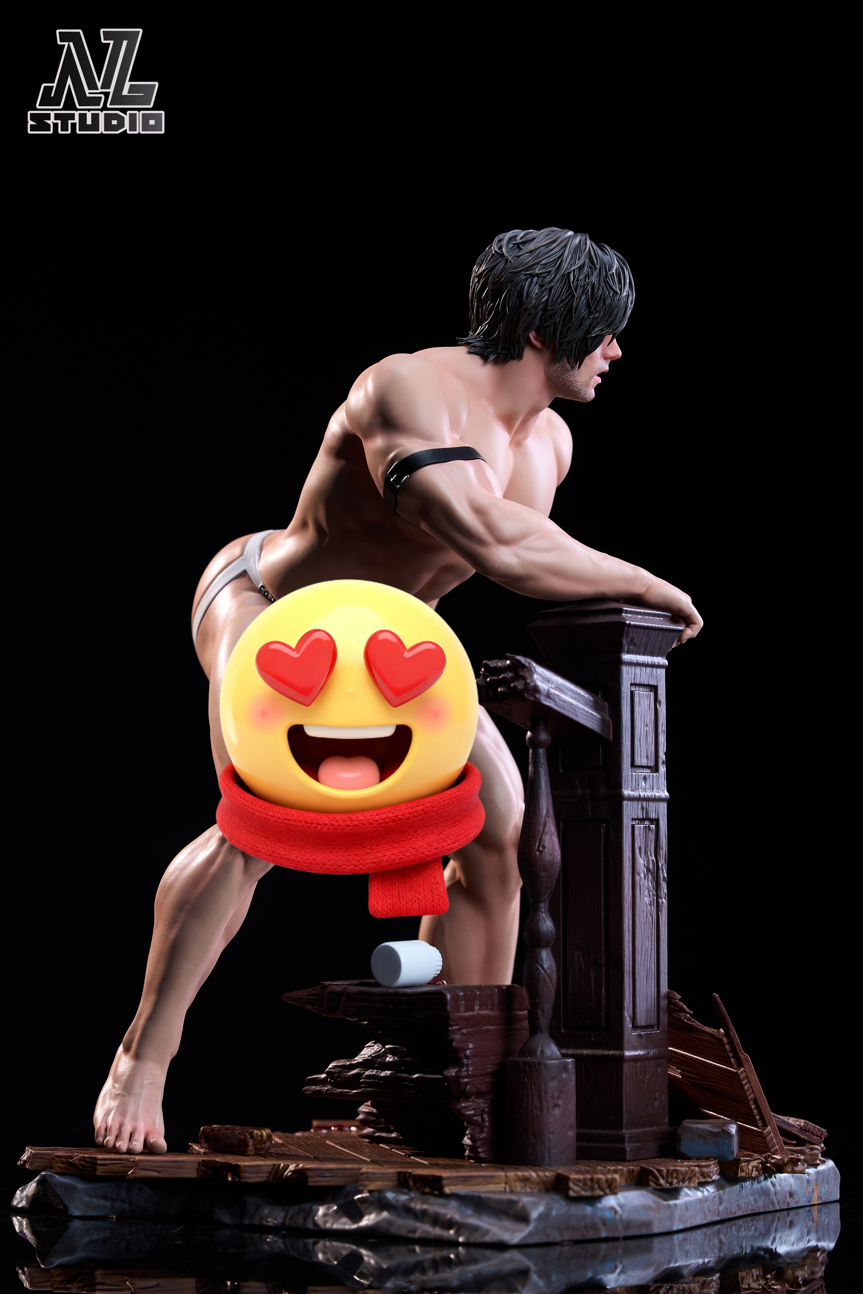 NL Studio Leon Scott Kennedy Chris Redfield Resident Evil statue