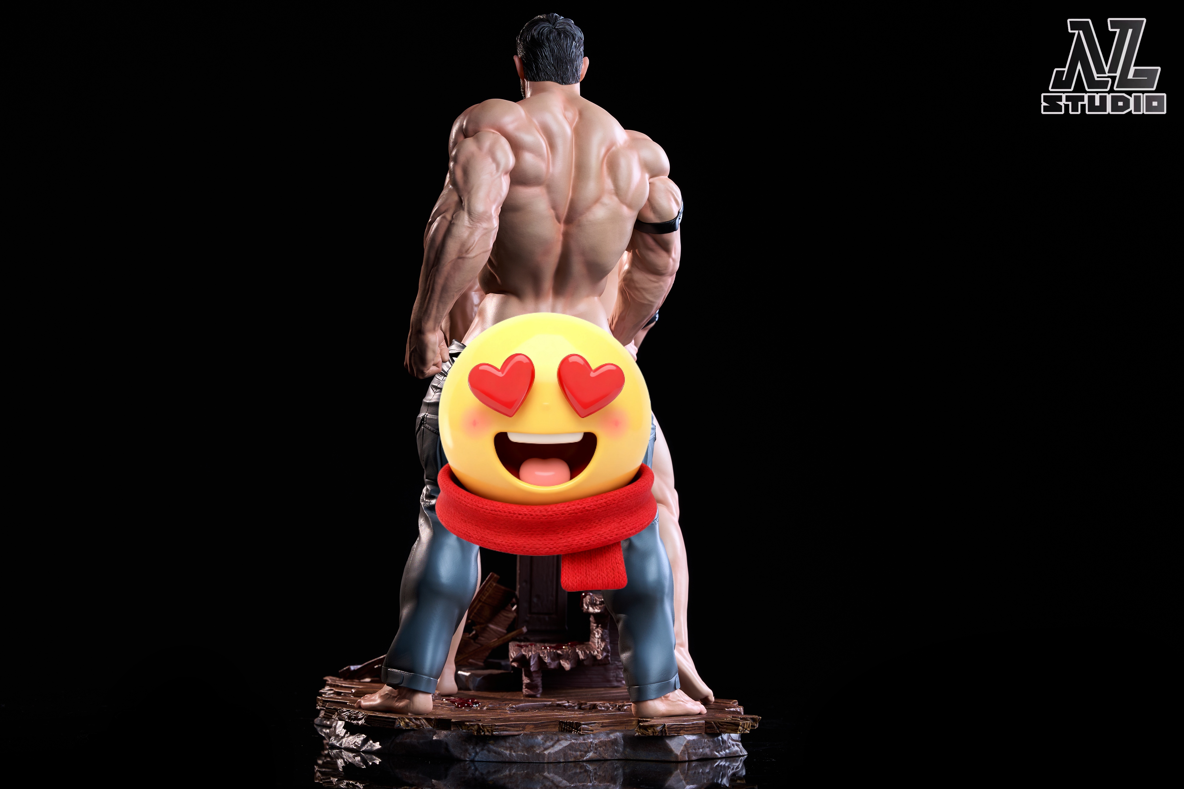 NL Studio Leon Scott Kennedy Chris Redfield Resident Evil statue