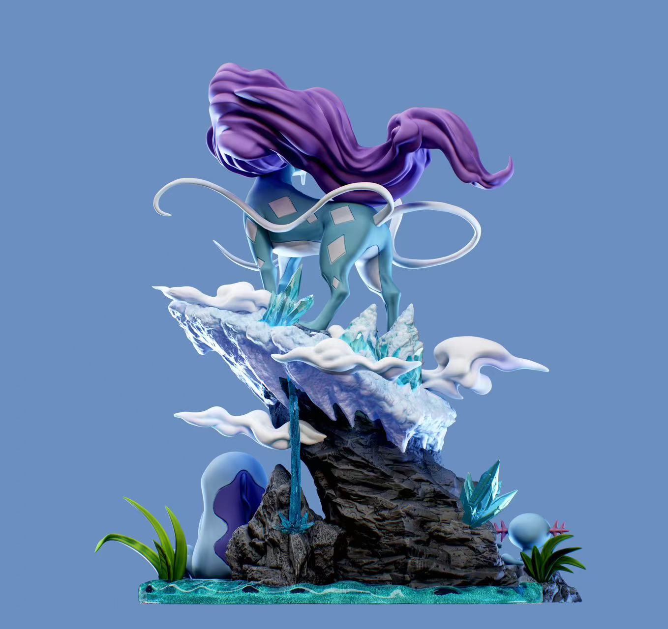Smile Studio - Pokémon 1st series of the Ecology gk series Suicune Ecology Statues（GK）