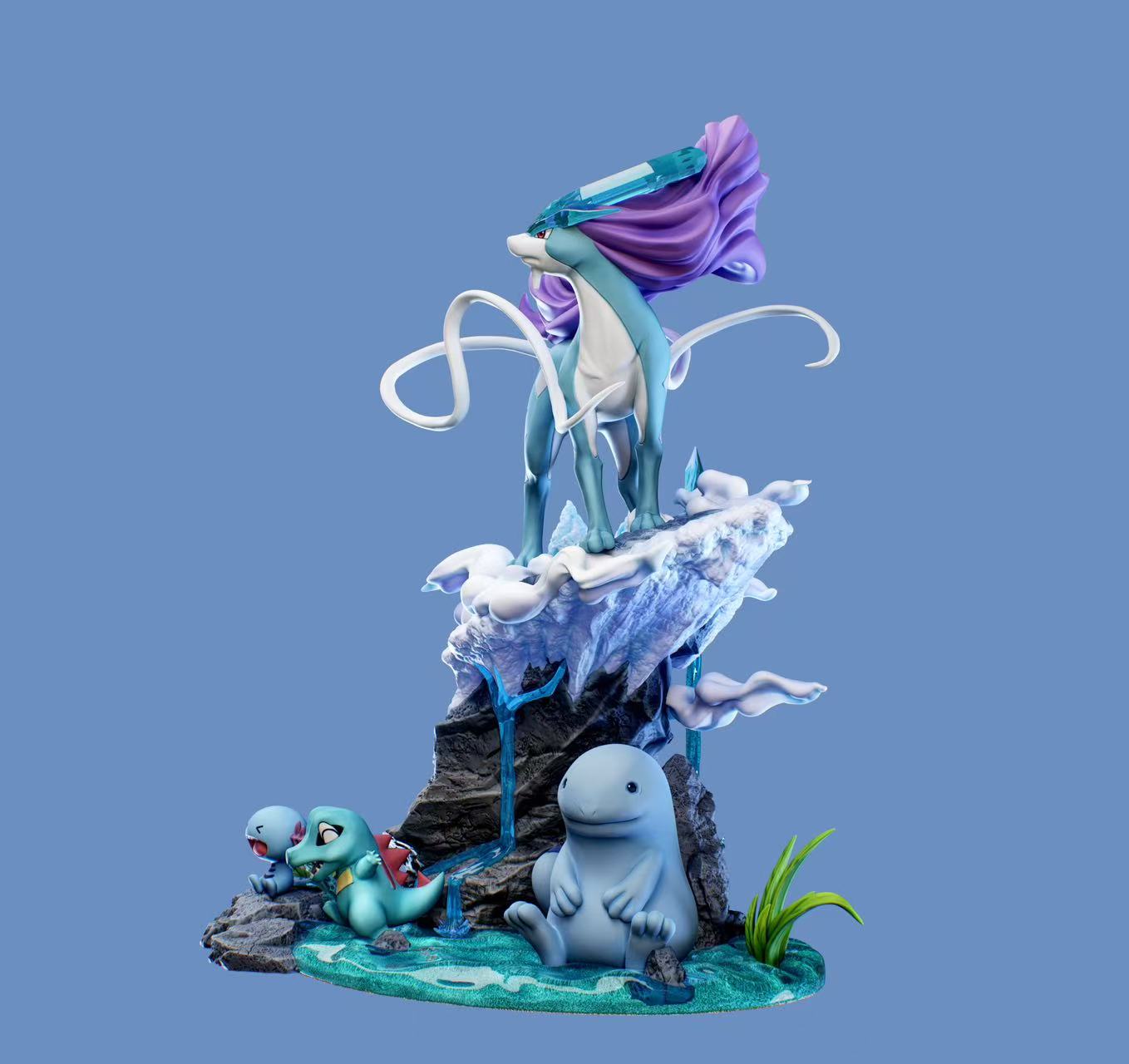 Smile Studio - Pokémon 1st series of the Ecology gk series Suicune Ecology Statues（GK）