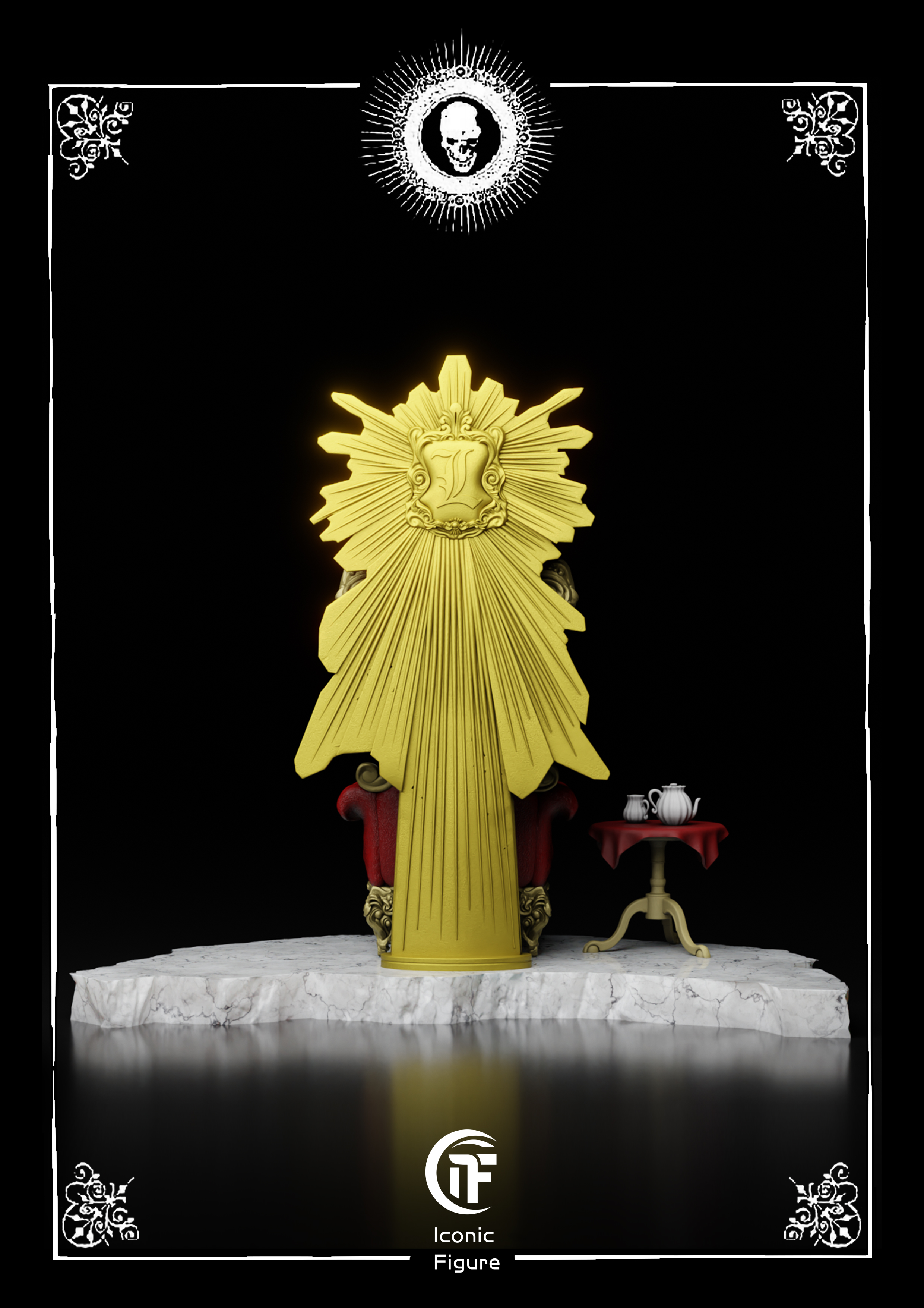 Iconic Figure Studio - Death Note Duel between Geniuses Light Yagami & L Statue (GK)