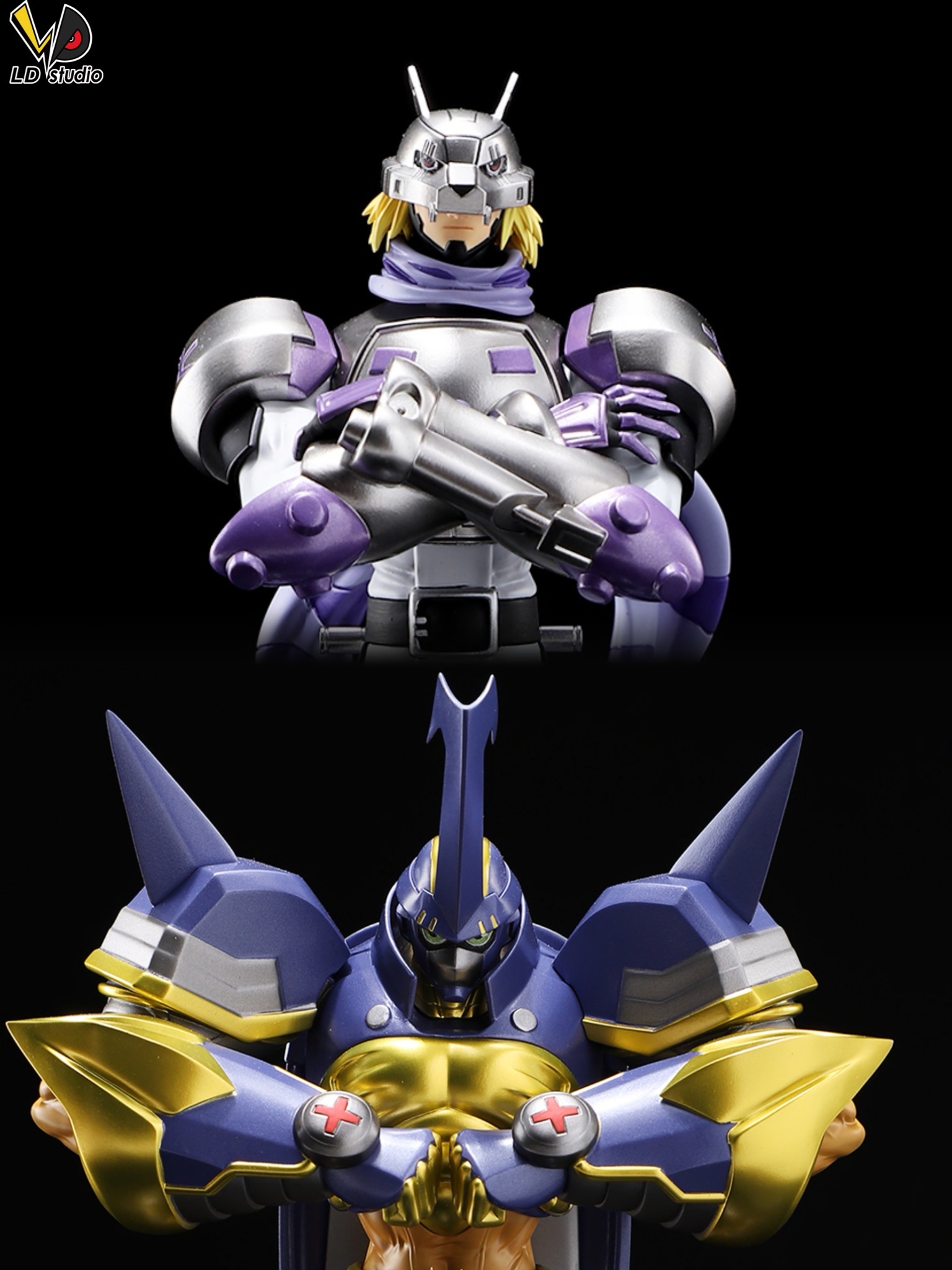 LD Studio - Digimon 04 Infinite Zone Ten Warriors Resonance Series 5th and 6th Series Wolfmon & Blitzmon Statue (GK)