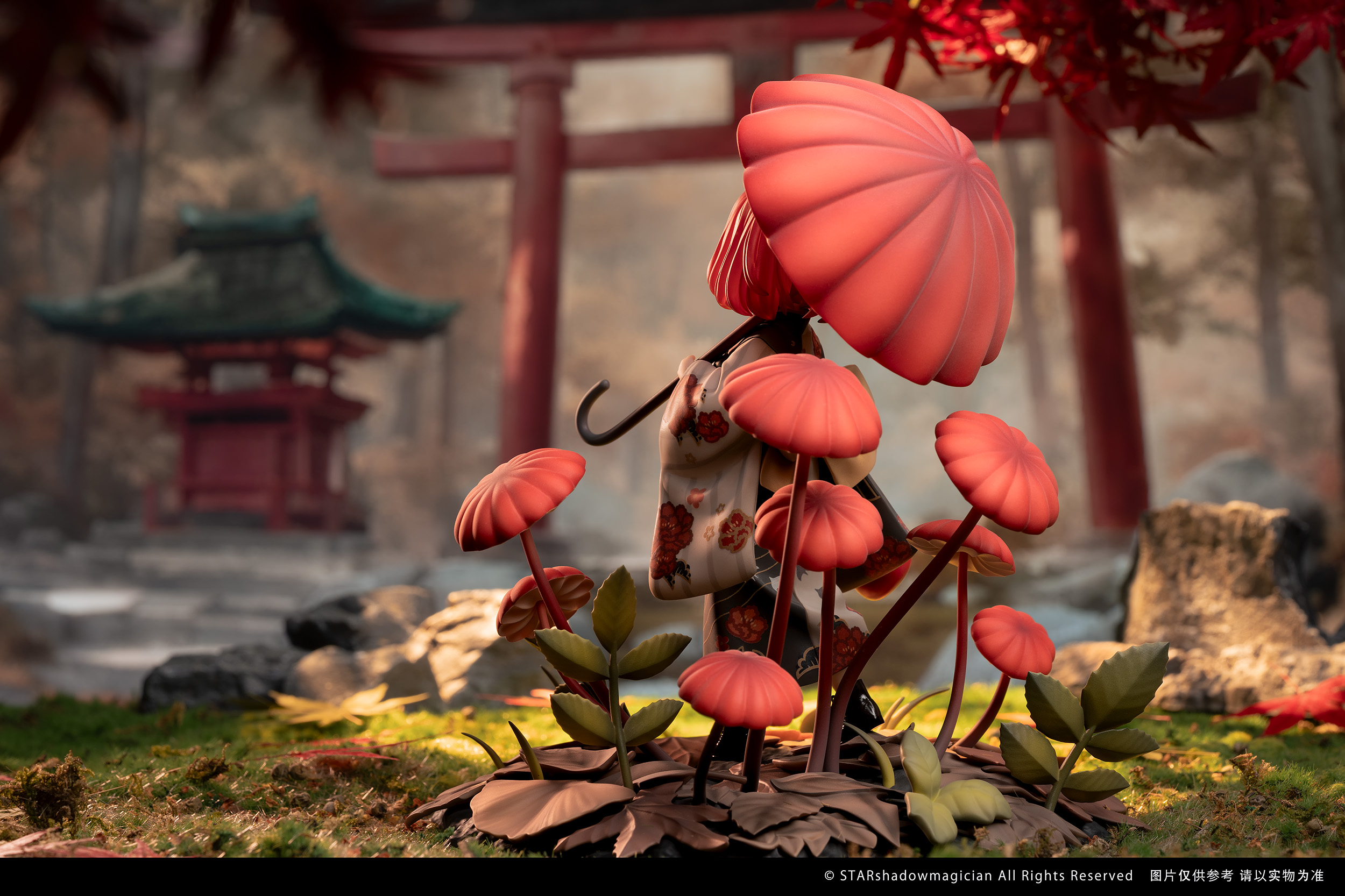 Reverse - Mushroom Girl Series No.6 Marasmius Haematocephalus (Licensed)