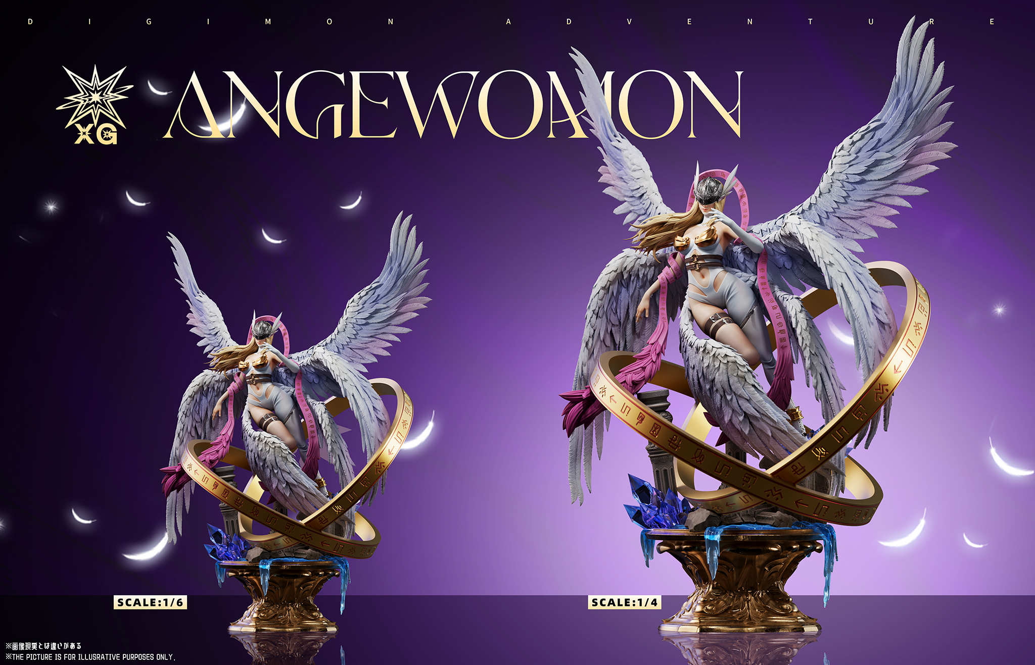 XG Studio - Digimon Angewomon 1/6&1/4 Statue(GK)