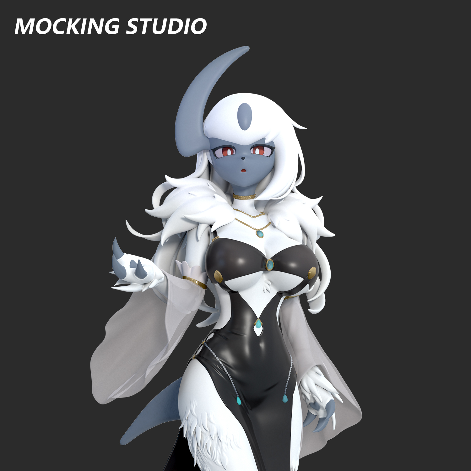 Zhu Yi Wan Jia Studio - Pokémon Big Breasts Absol Statue(GK)