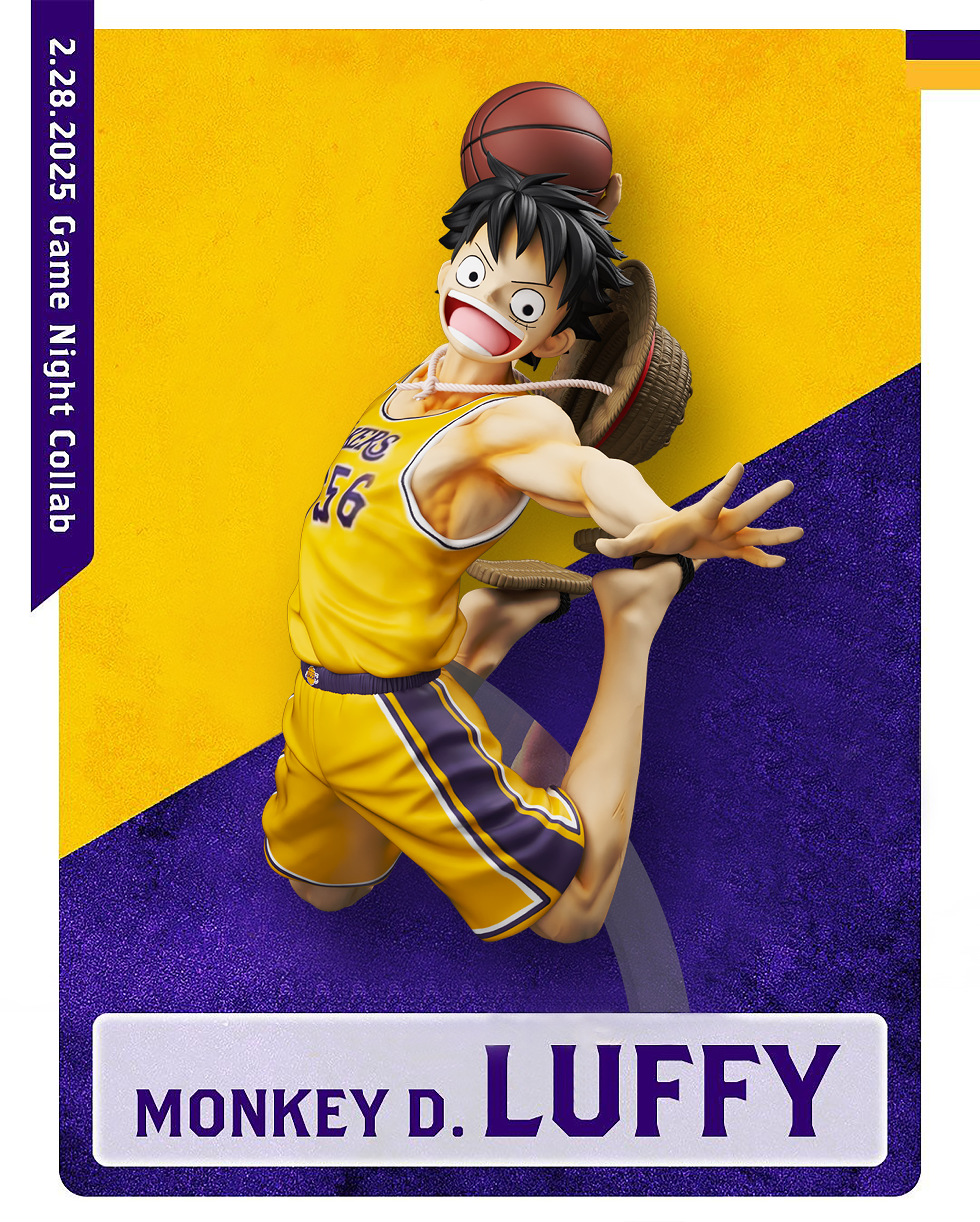 K9 Studio - One Piece Straw Hat Basketball Team 1/6 Monkey D. Luffy Full Body Statue