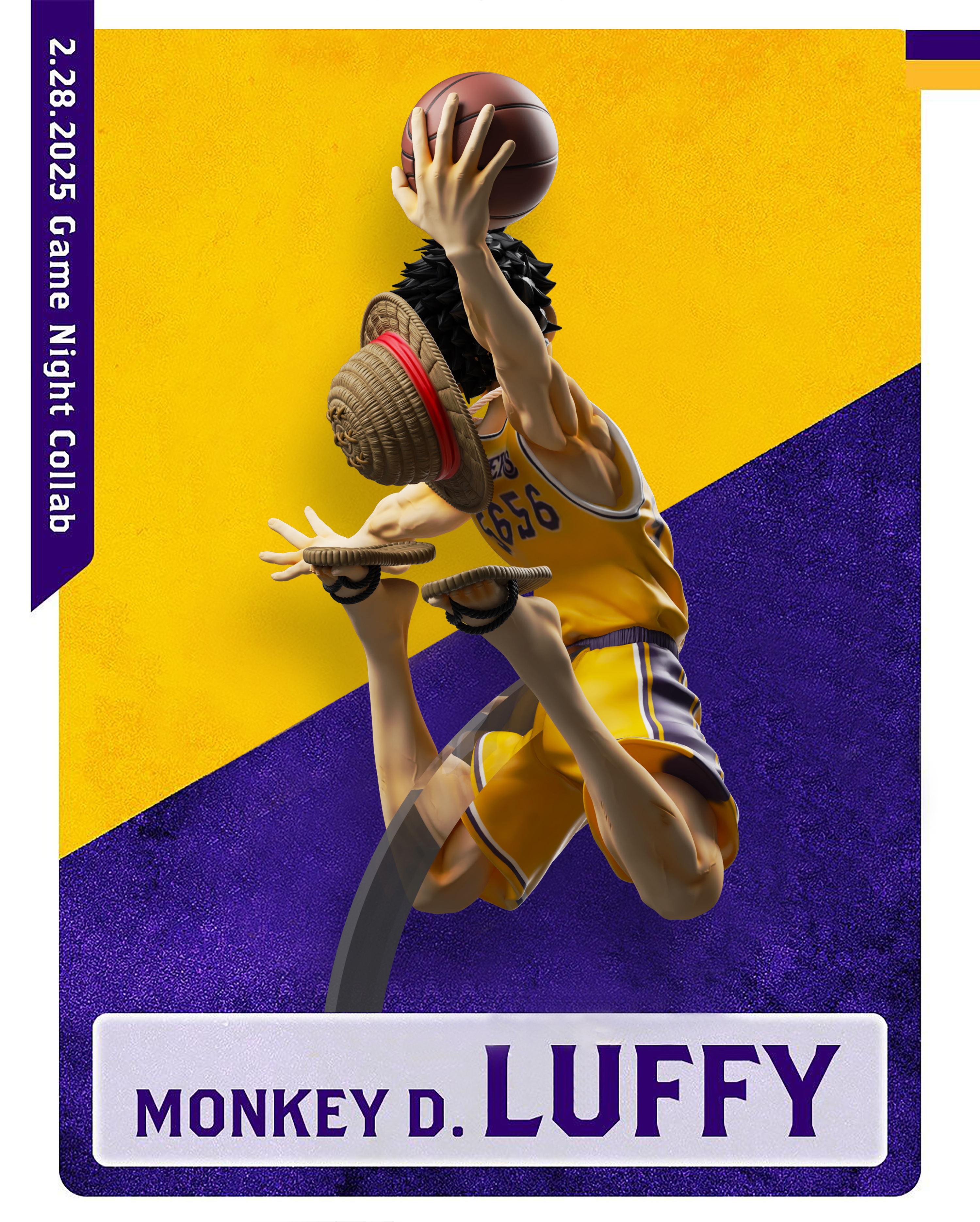 K9 Studio - One Piece Straw Hat Basketball Team 1/6 Monkey D. Luffy Full Body Statue