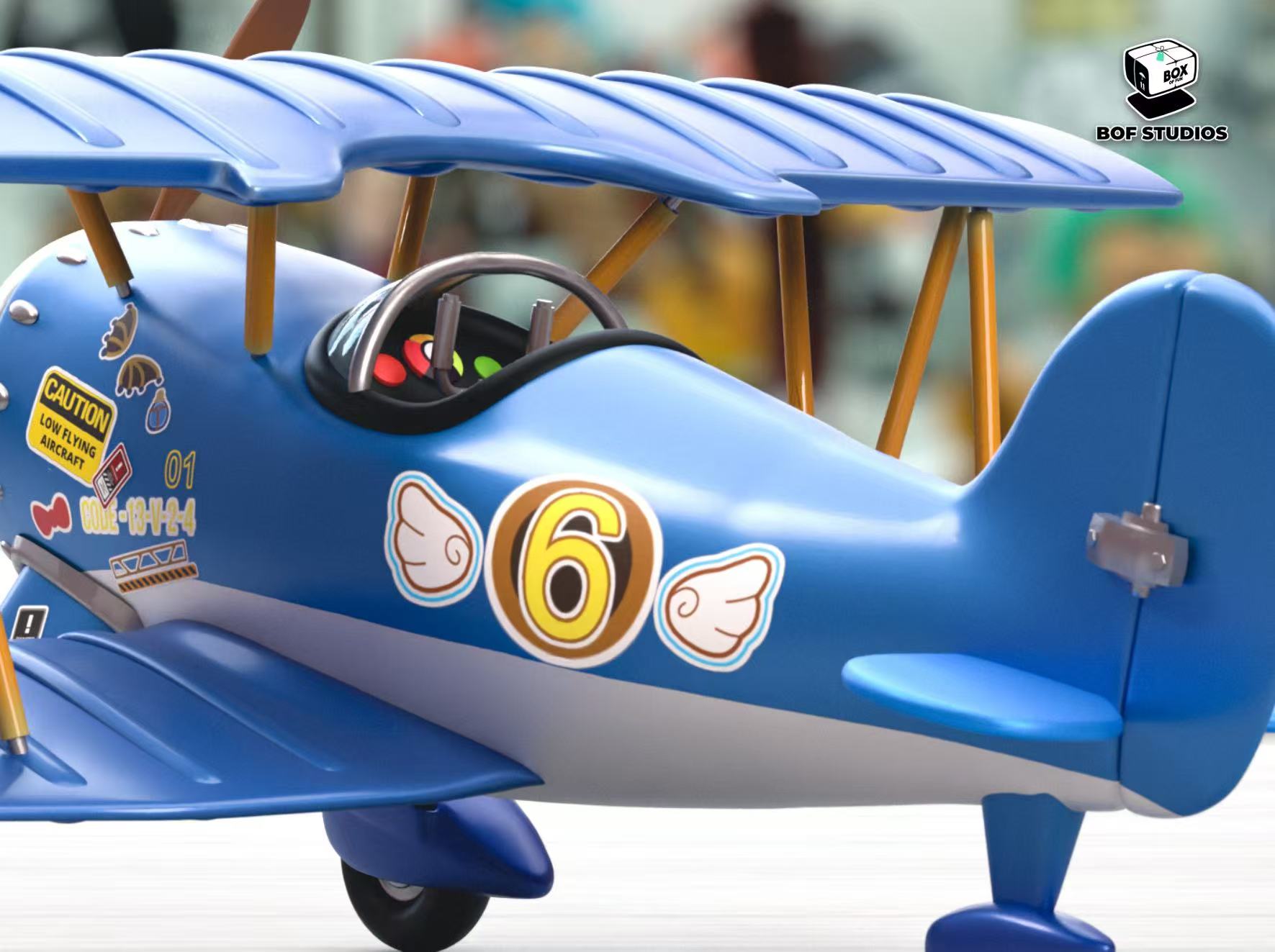 BOF Studio - Dr. Slump 6th Anniversary Arale Airplane Background Model